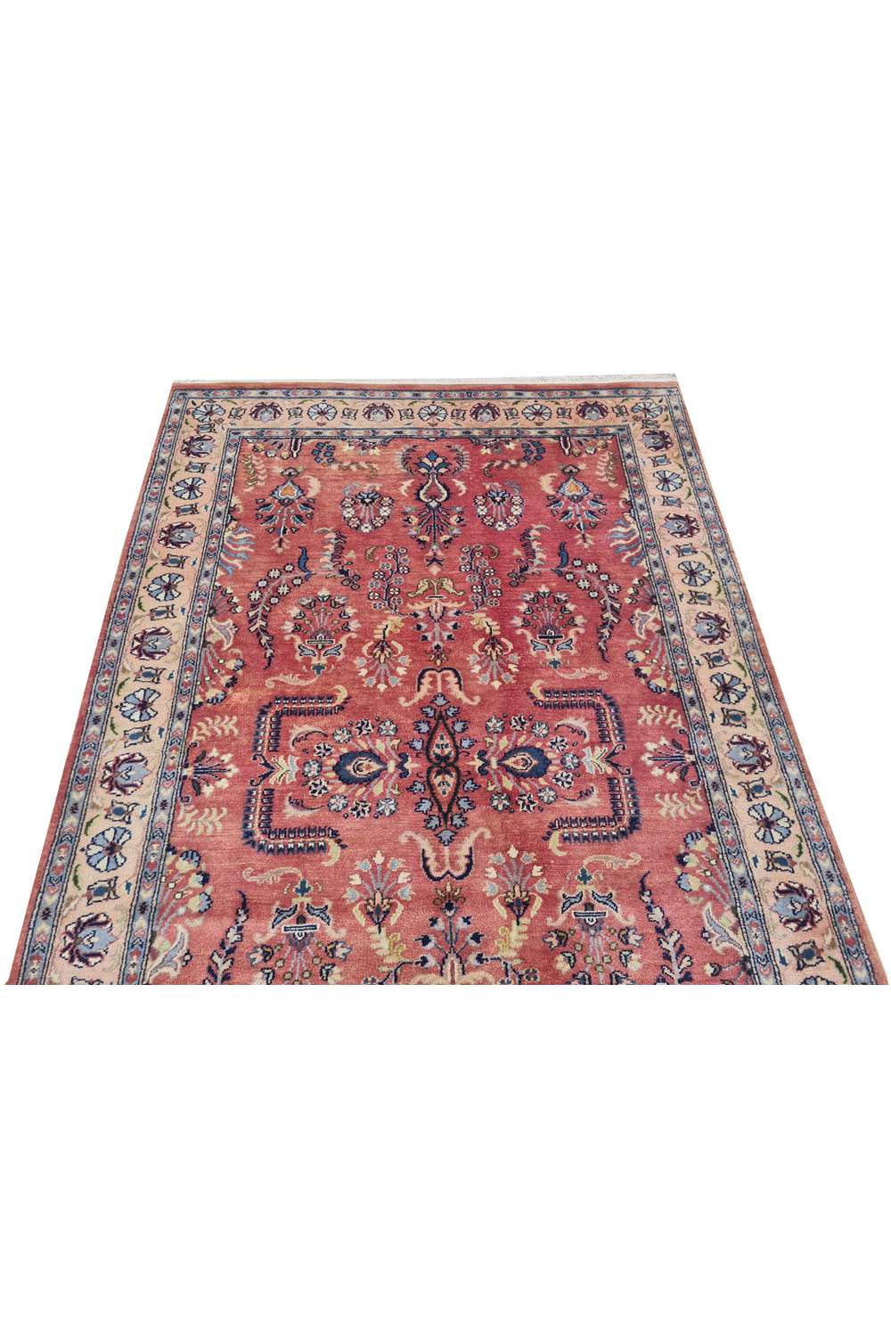 Amazing Hand Knotted Vintage Double Knot Wool Area Rug 5.2 x 3.2 Ft