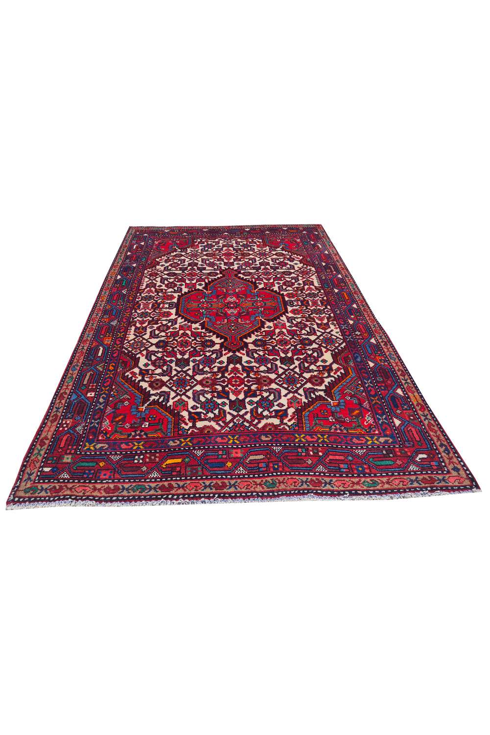 Amazing Hand Knotted Vintage Ceena Wool Area Rug 5.3 x 3.6 Ft