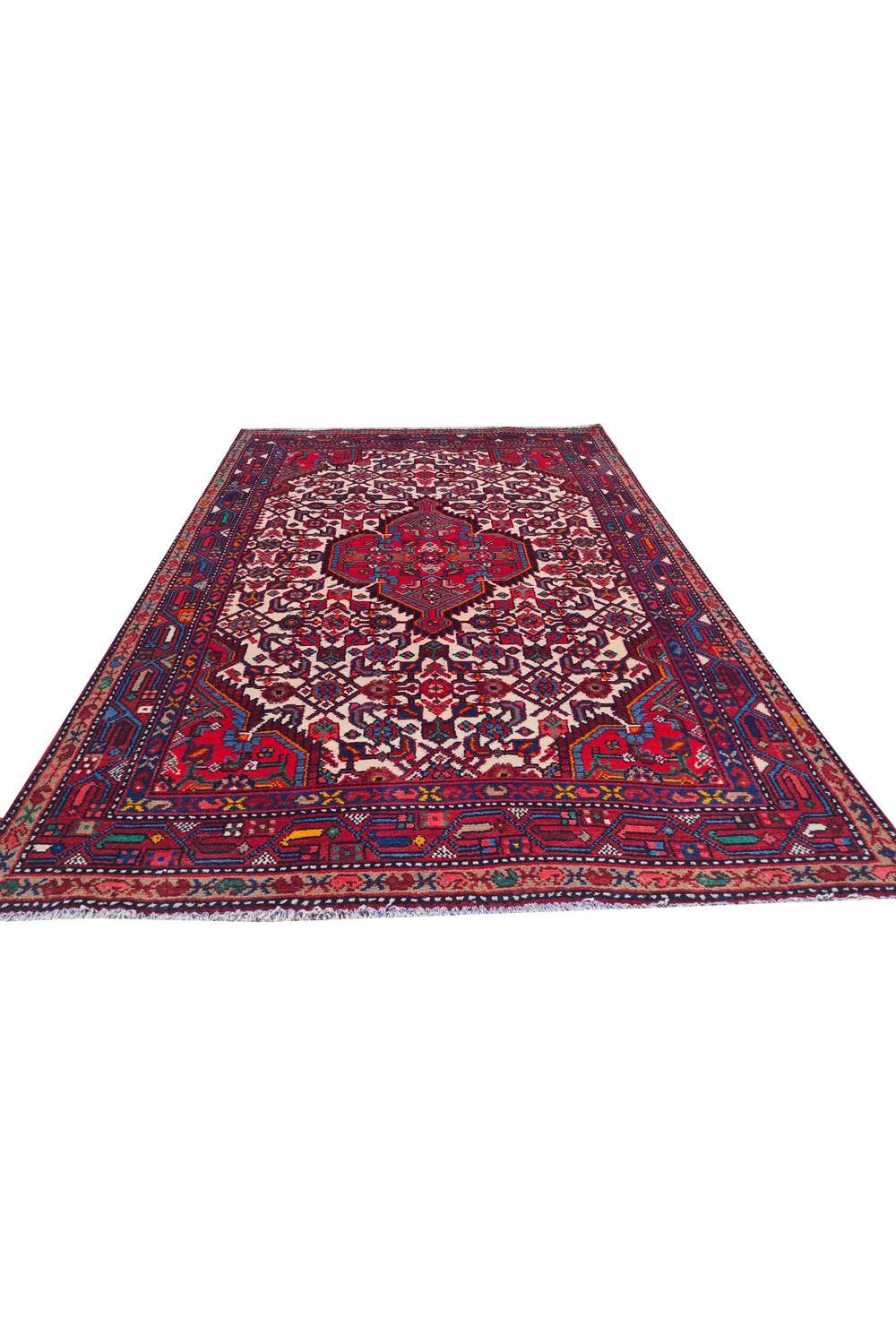 Amazing Hand Knotted Vintage Ceena Wool Area Rug 5.3 x 3.6 Ft