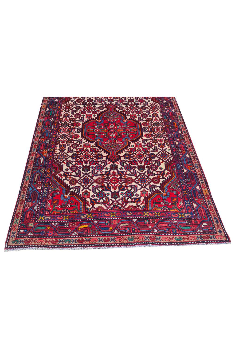 Amazing Hand Knotted Vintage Ceena Wool Area Rug 5.3 x 3.6 Ft