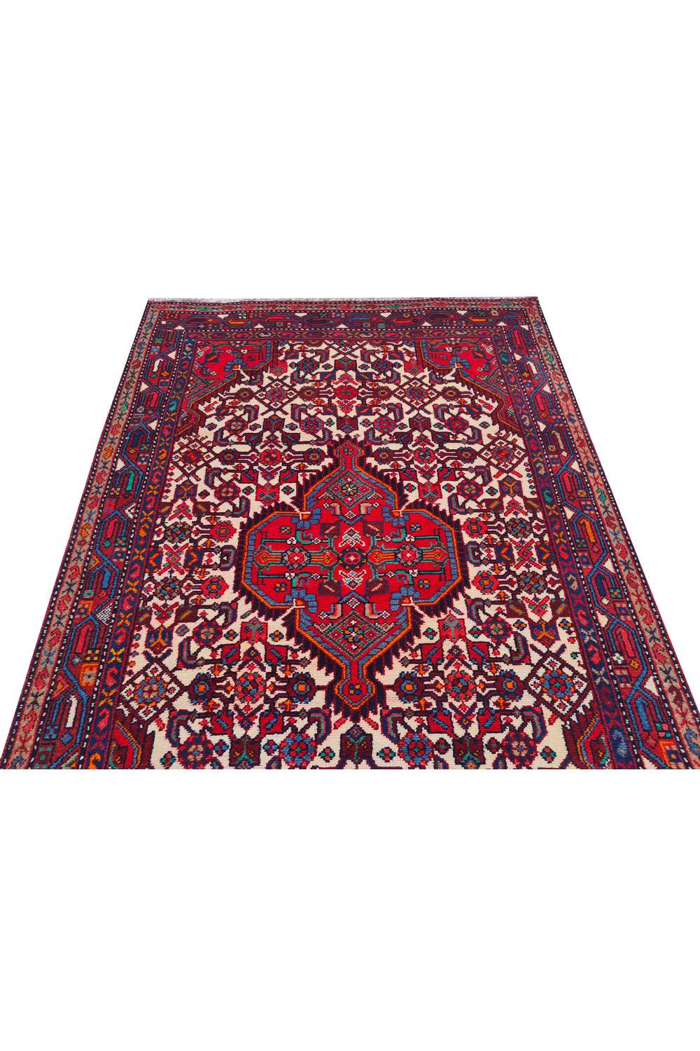 Amazing Hand Knotted Vintage Ceena Wool Area Rug 5.3 x 3.6 Ft