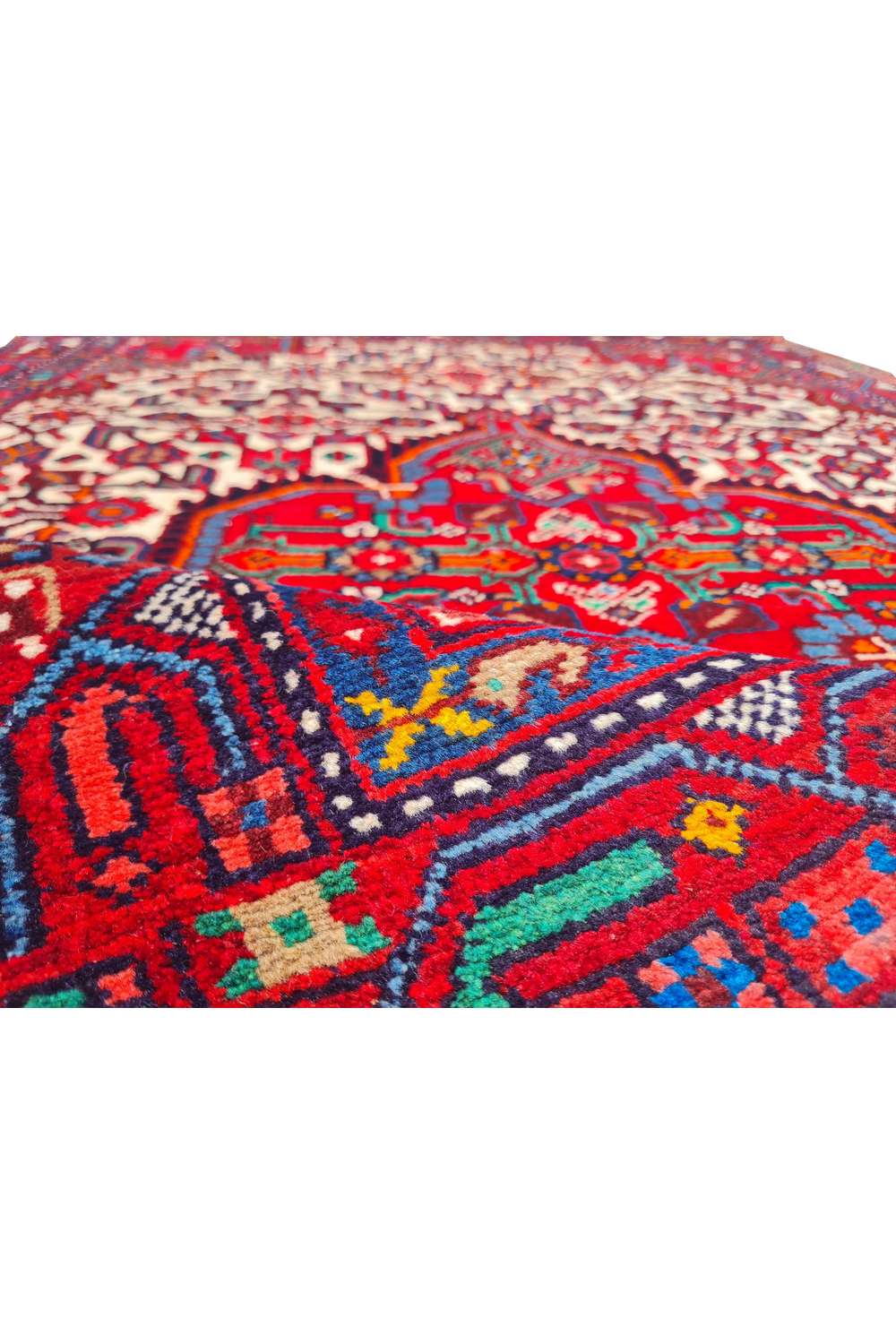 Amazing Hand Knotted Vintage Ceena Wool Area Rug 5.3 x 3.6 Ft