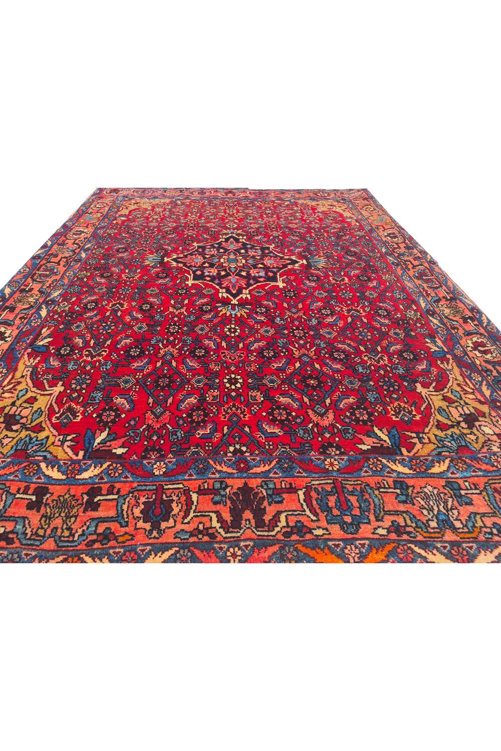 Amazing Hand Knotted Antique Bijour Wool Area Rug 5.3 x 3.6 Ft