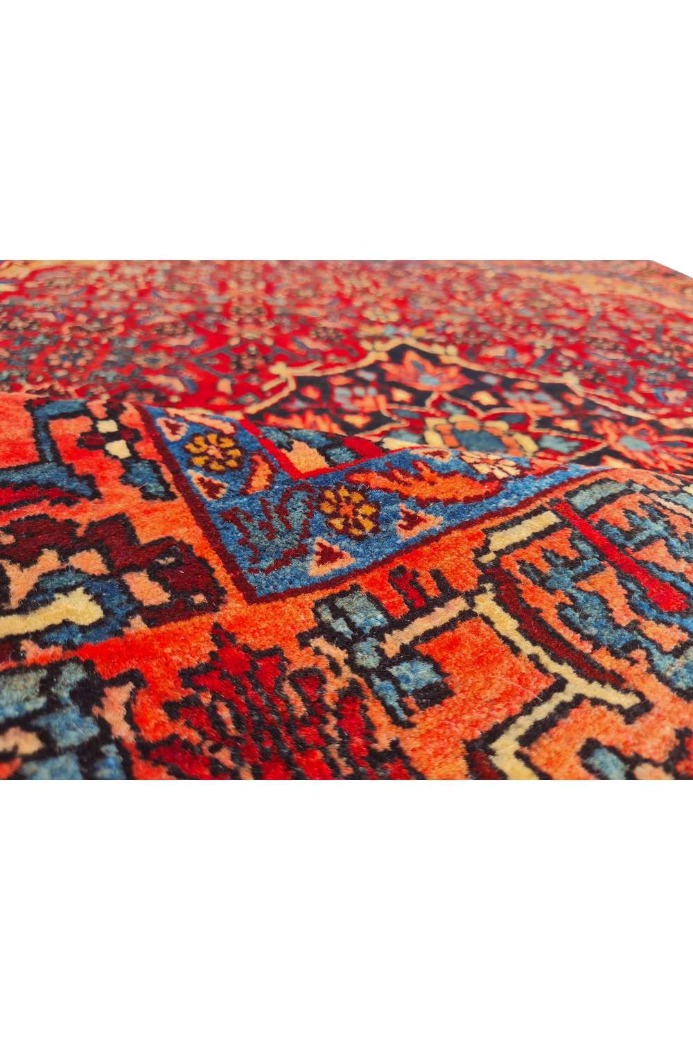Amazing Hand Knotted Antique Bijour Wool Area Rug 5.3 x 3.6 Ft