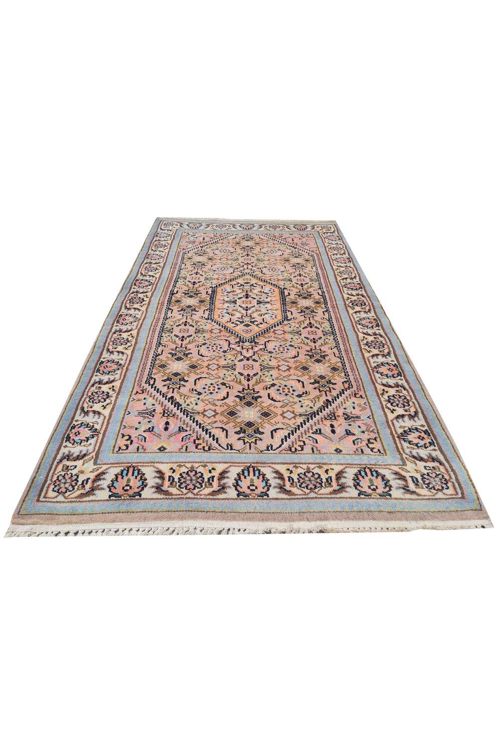 Amazing Hand Knotted Vintage Bijour Wool Area Rug 5.4 x 3.1 Ft