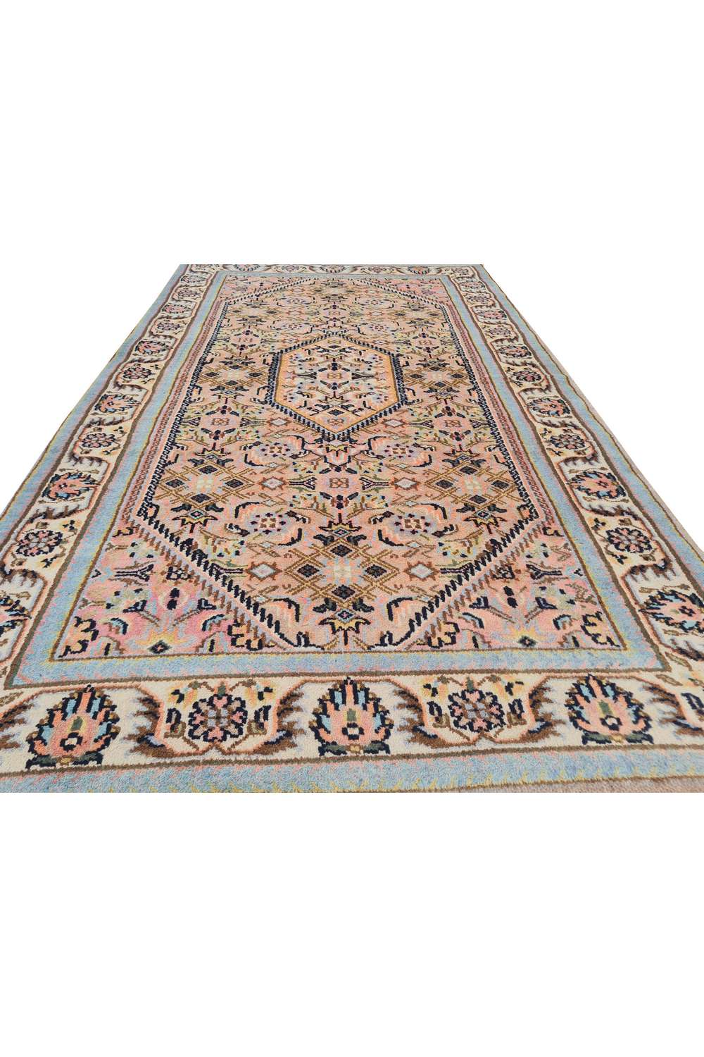 Amazing Hand Knotted Vintage Bijour Wool Area Rug 5.4 x 3.1 Ft