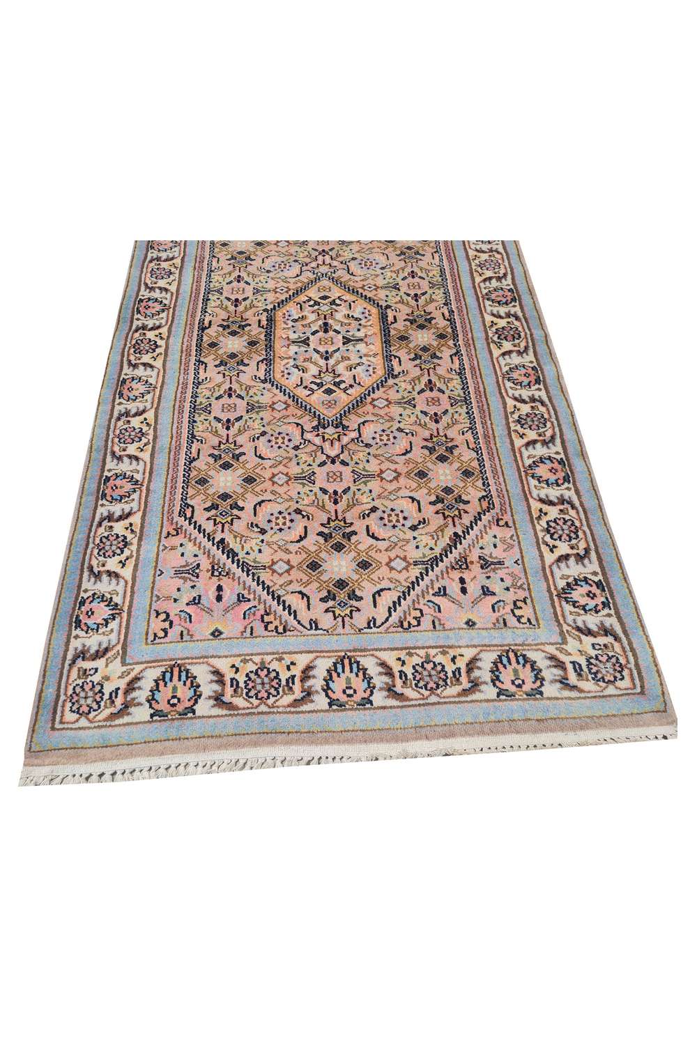 Amazing Hand Knotted Vintage Bijour Wool Area Rug 5.4 x 3.1 Ft