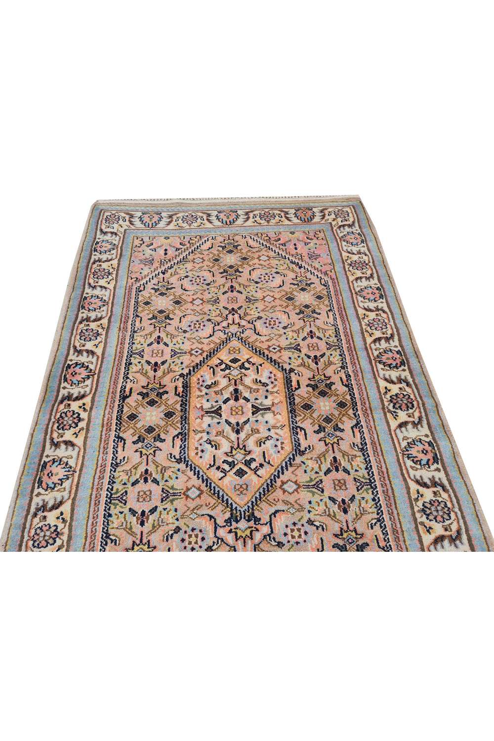 Amazing Hand Knotted Vintage Bijour Wool Area Rug 5.4 x 3.1 Ft