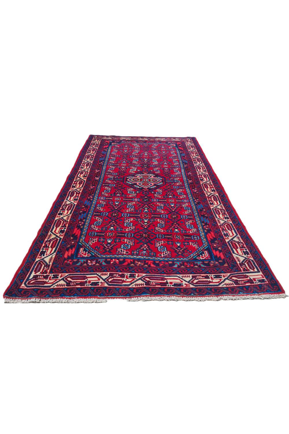 Amazing Hand Knotted Vintage Ceena Wool Area Rug 5.3 x 3.3 Ft