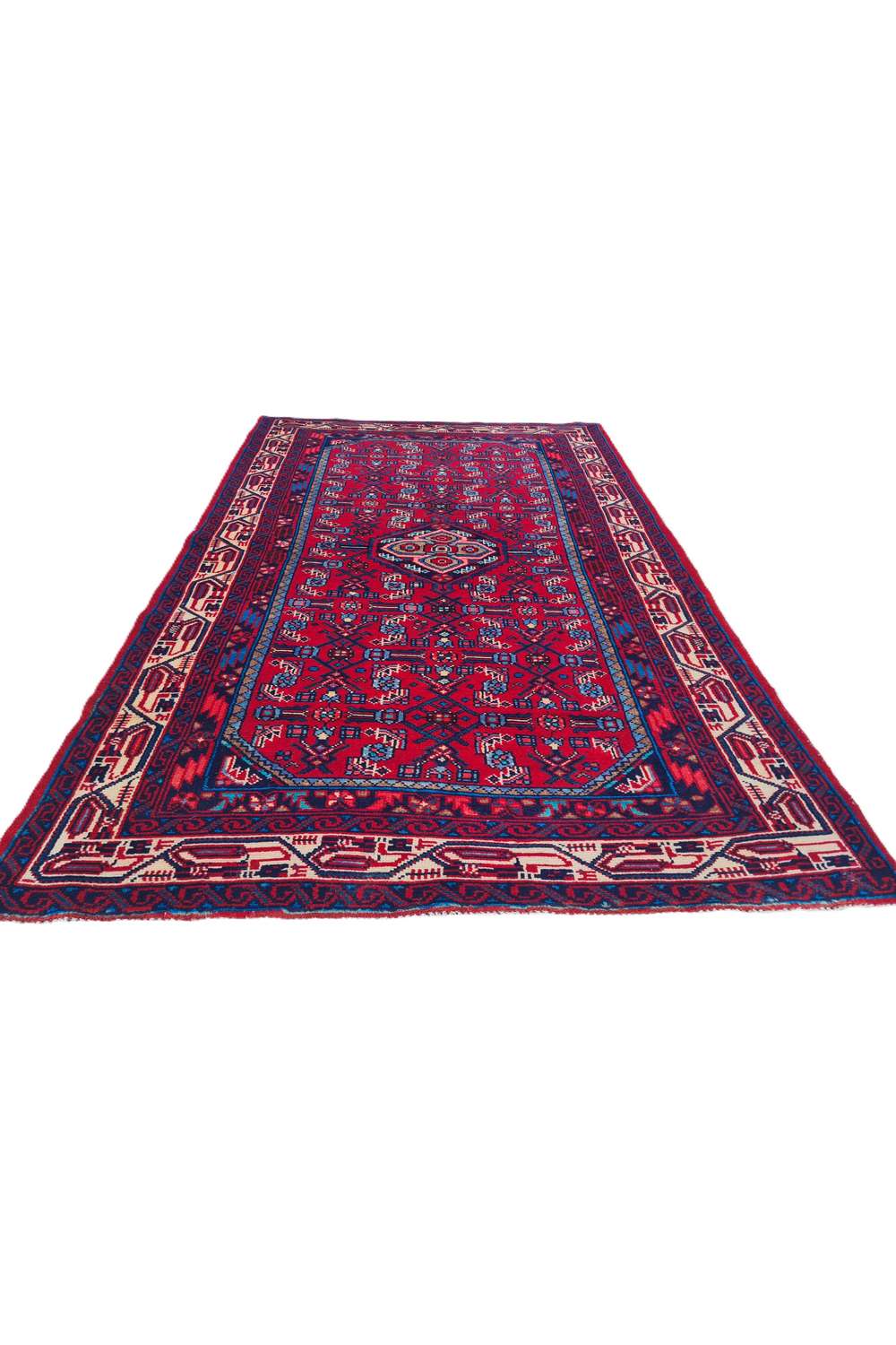 Amazing Hand Knotted Vintage Ceena Wool Area Rug 5.3 x 3.3 Ft