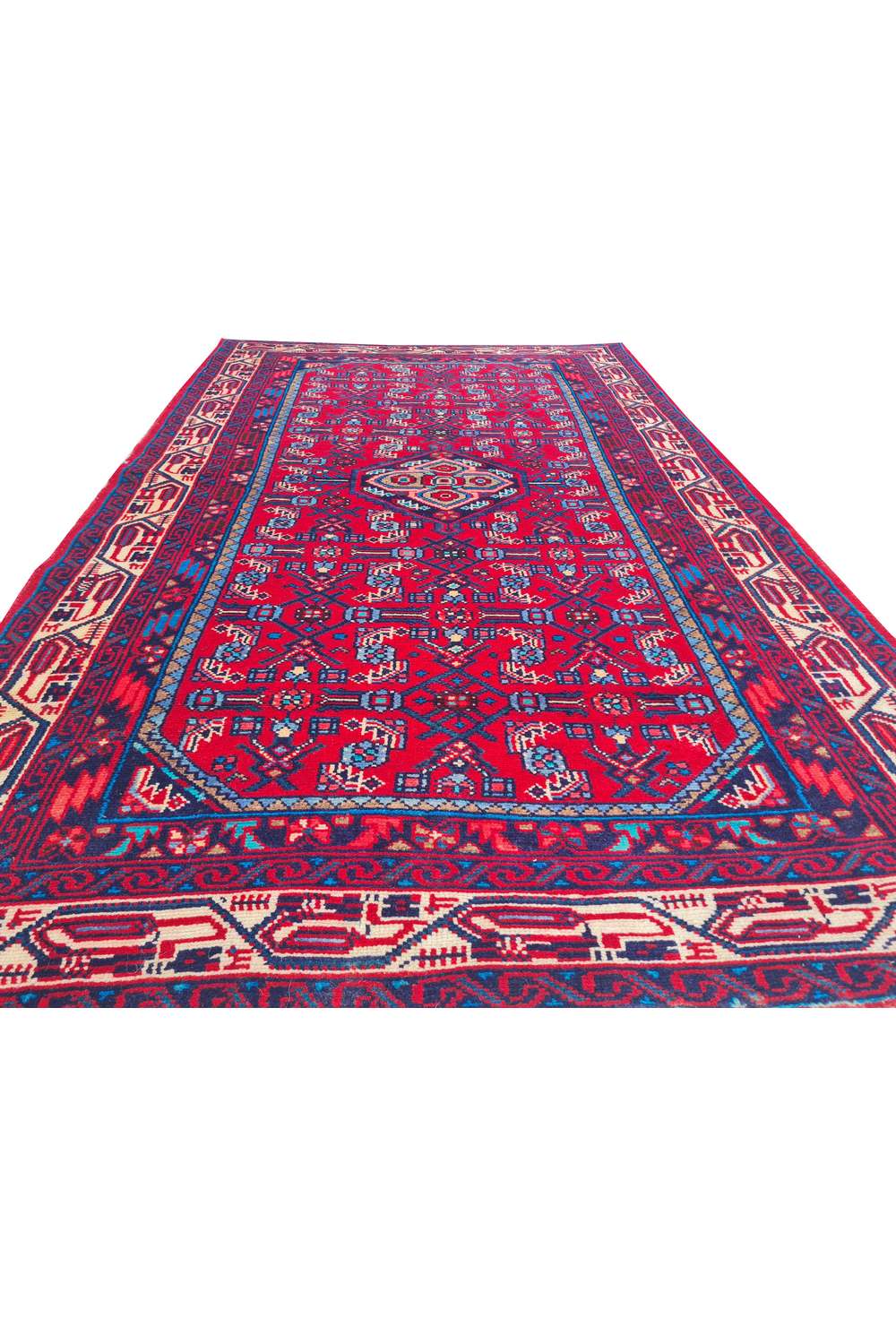 Amazing Hand Knotted Vintage Ceena Wool Area Rug 5.3 x 3.3 Ft