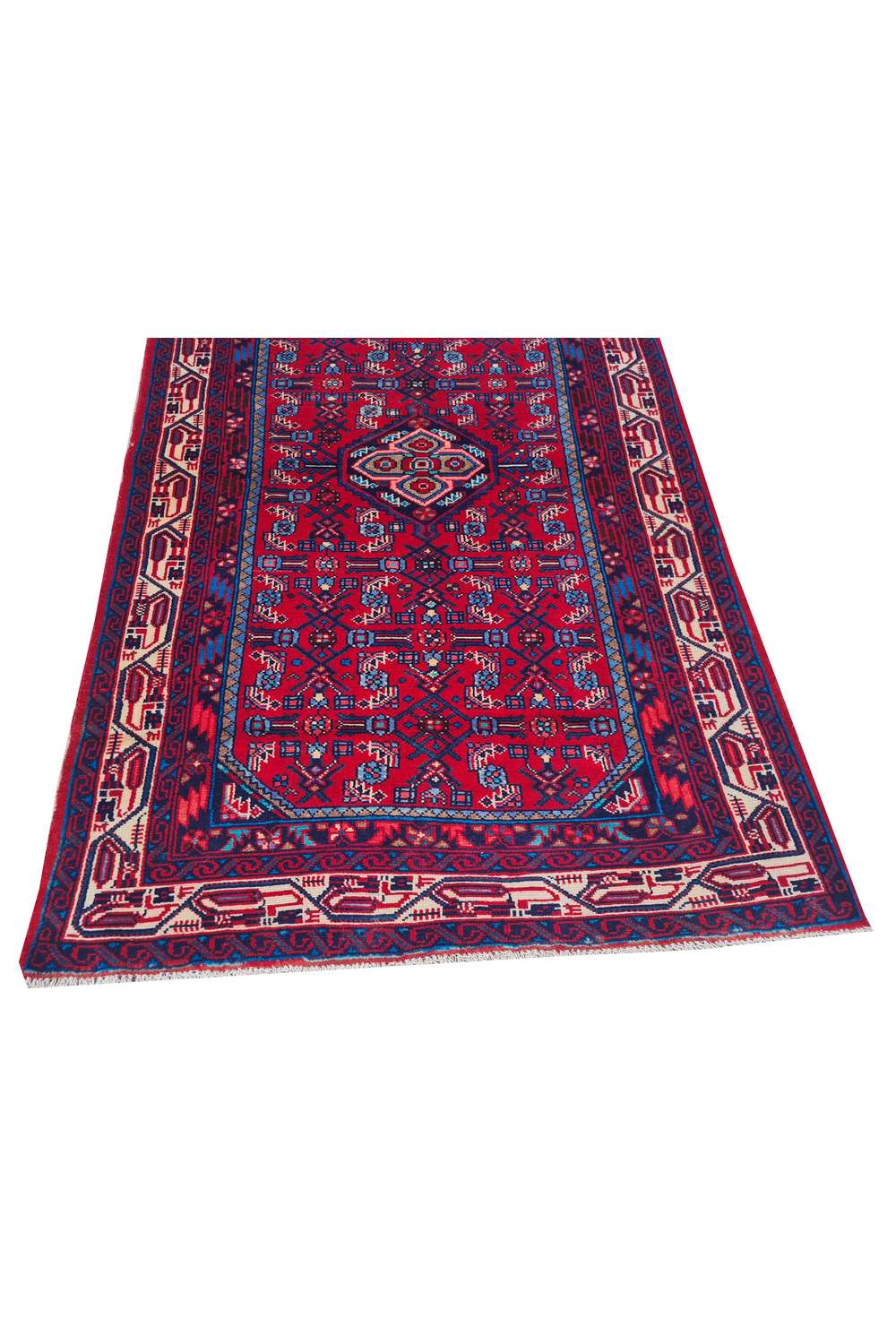 Amazing Hand Knotted Vintage Persian Bijar Wool Area Rug 5.3 x 3.3 Ft