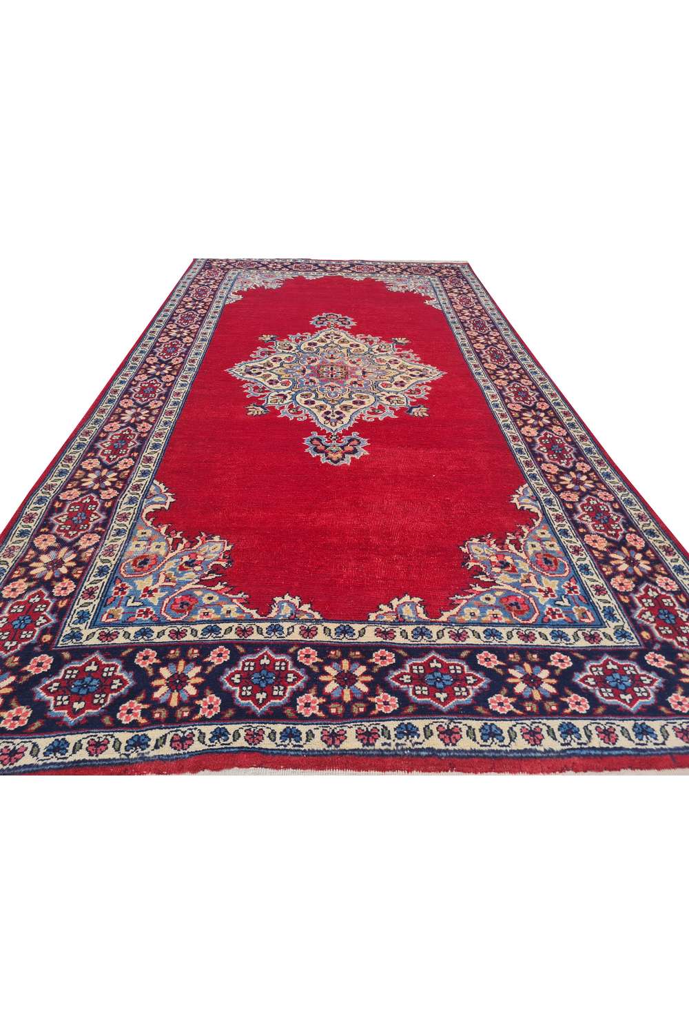 Amazing Hand Knotted Vintage Double knot Wool Area Rug 5.6 x 3.0 Ft