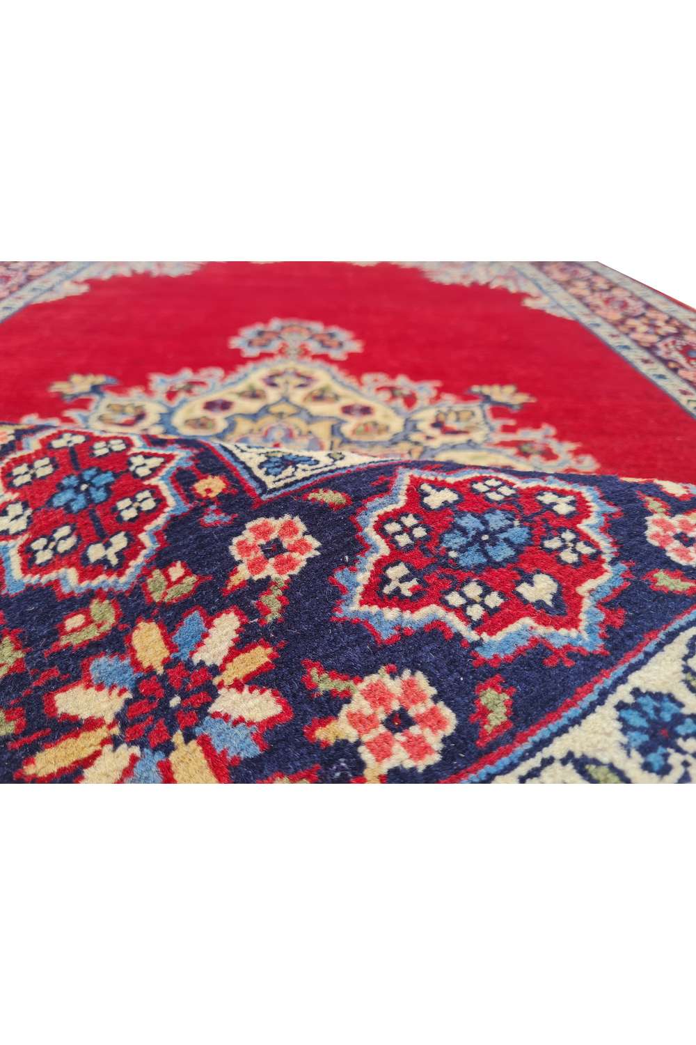 Amazing Hand Knotted Vintage Double knot Wool Area Rug 5.6 x 3.0 Ft