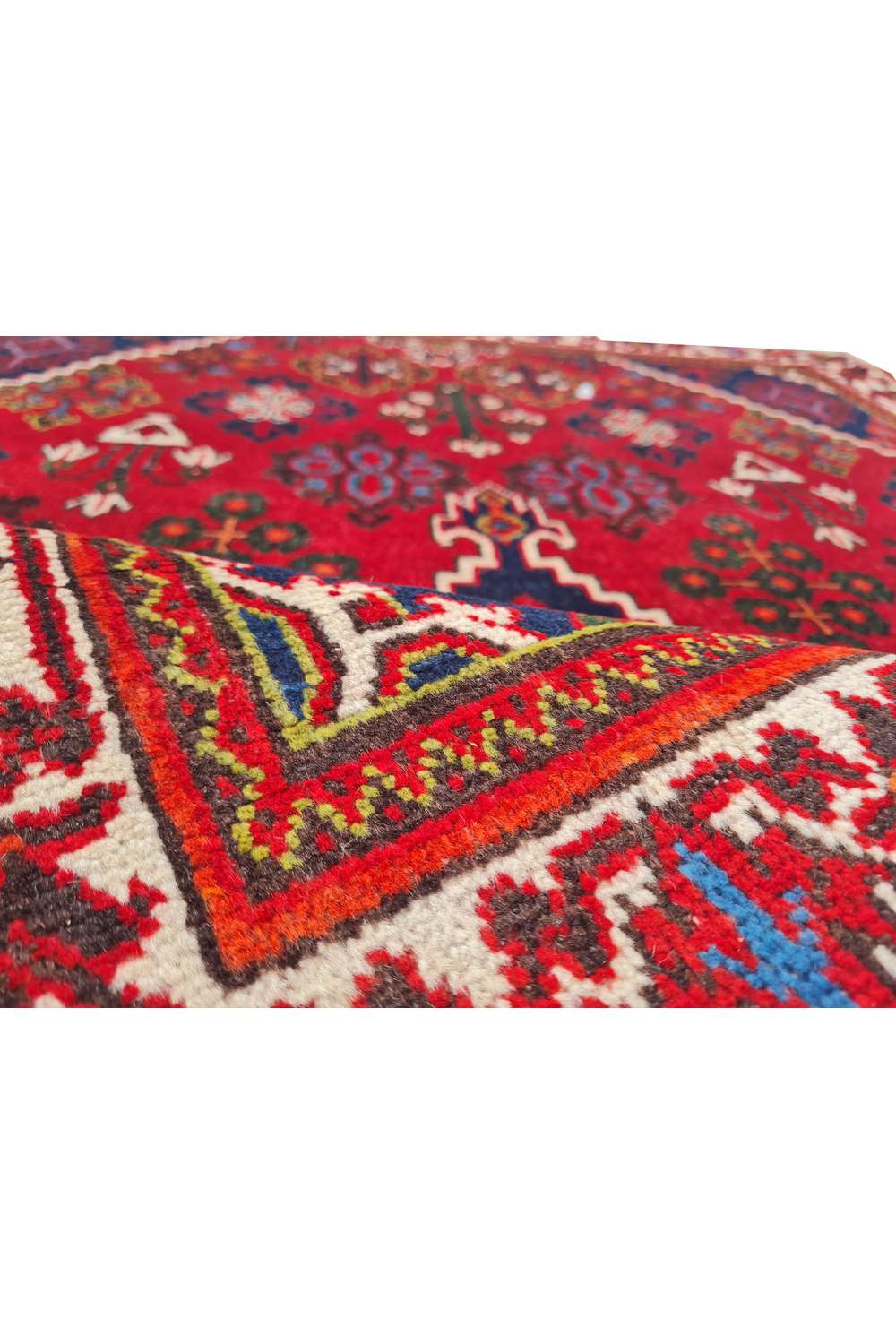 Amazing Hand Knotted Vintage Persian Joshegan Wool Area Rug 4.9 x 3.4 Ft