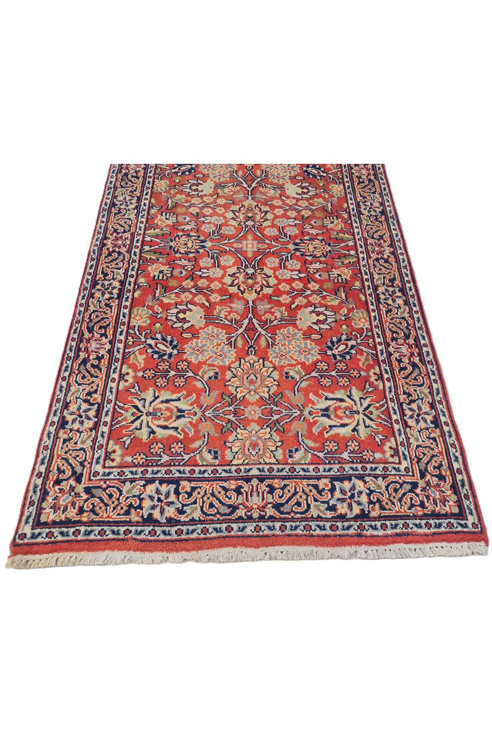 Amazing Hand Knotted Vintage Saroukh Wool Area Rug 5.3 x 2.11 Ft