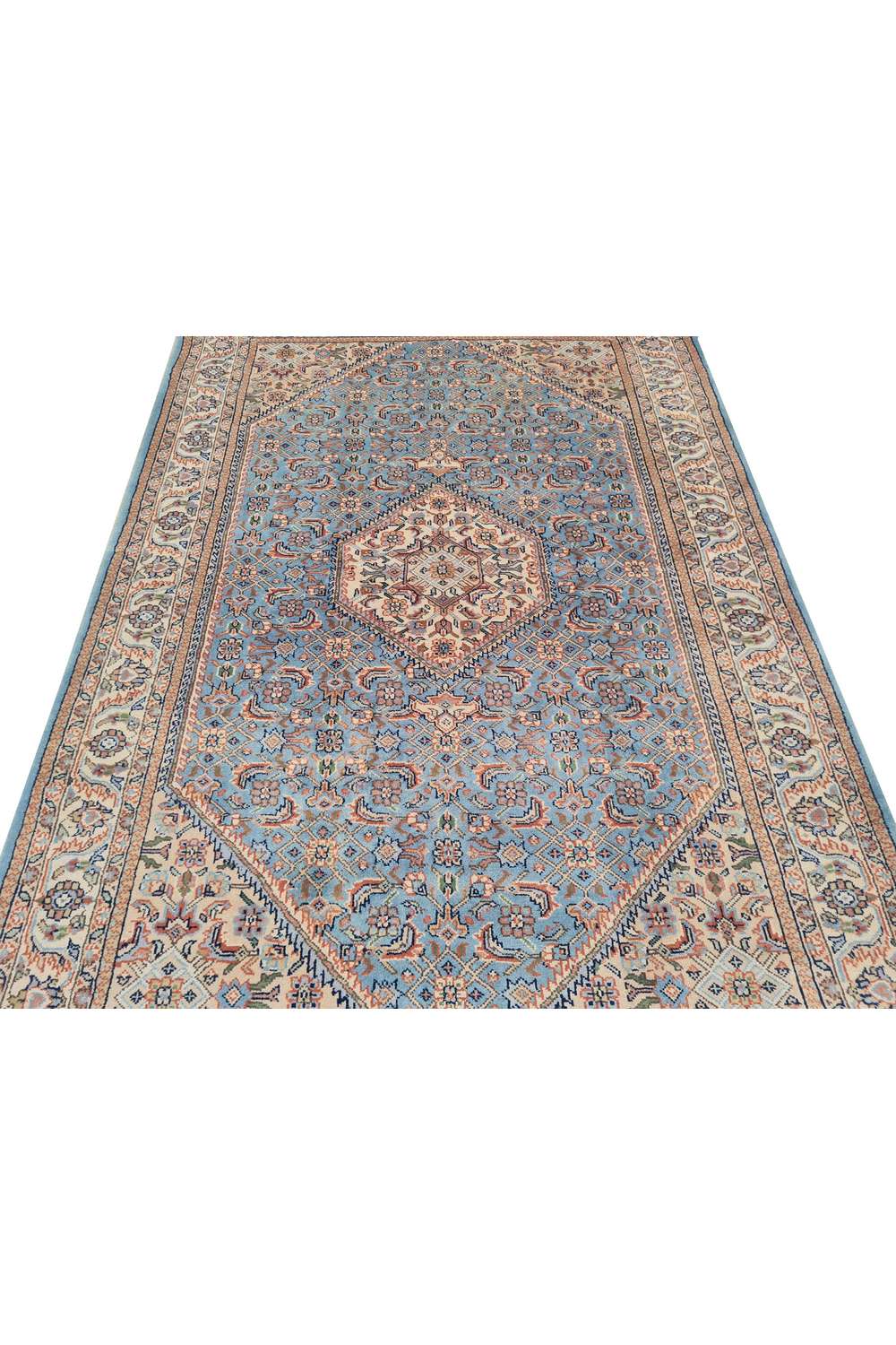 Amazing Hand Knotted Vintage Bijar wool Area Rug 6.2 x 4.1 Ft