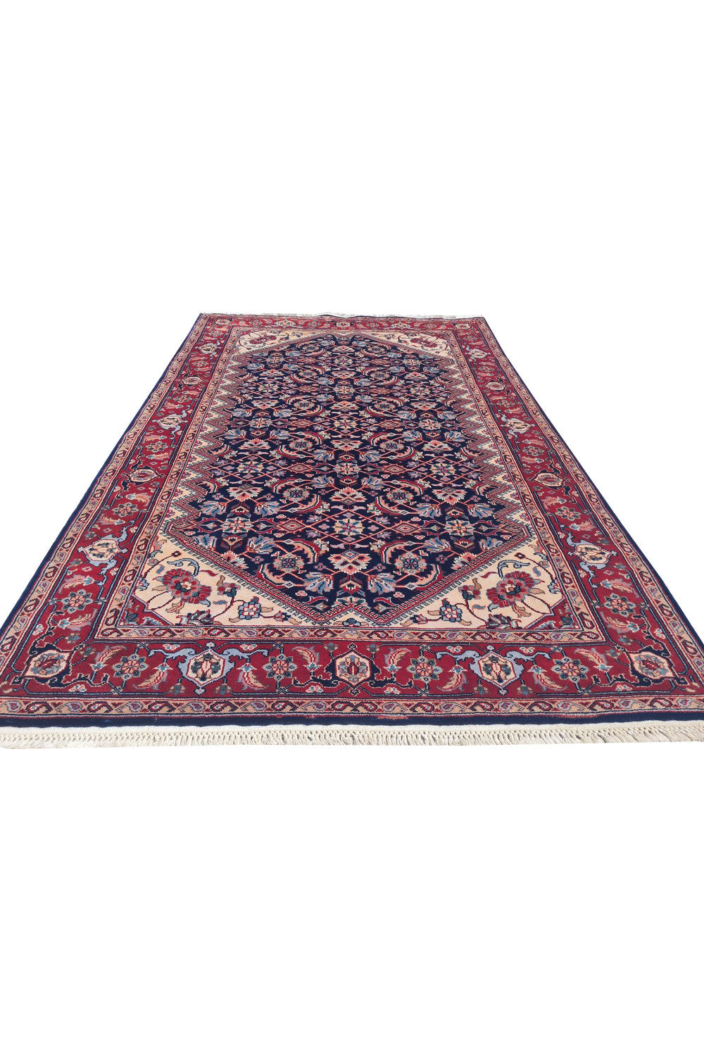 Authentic Hand Knotted Vintage Bijour Wool Area Rug 6 x 4 Ft (936 Ger-4)