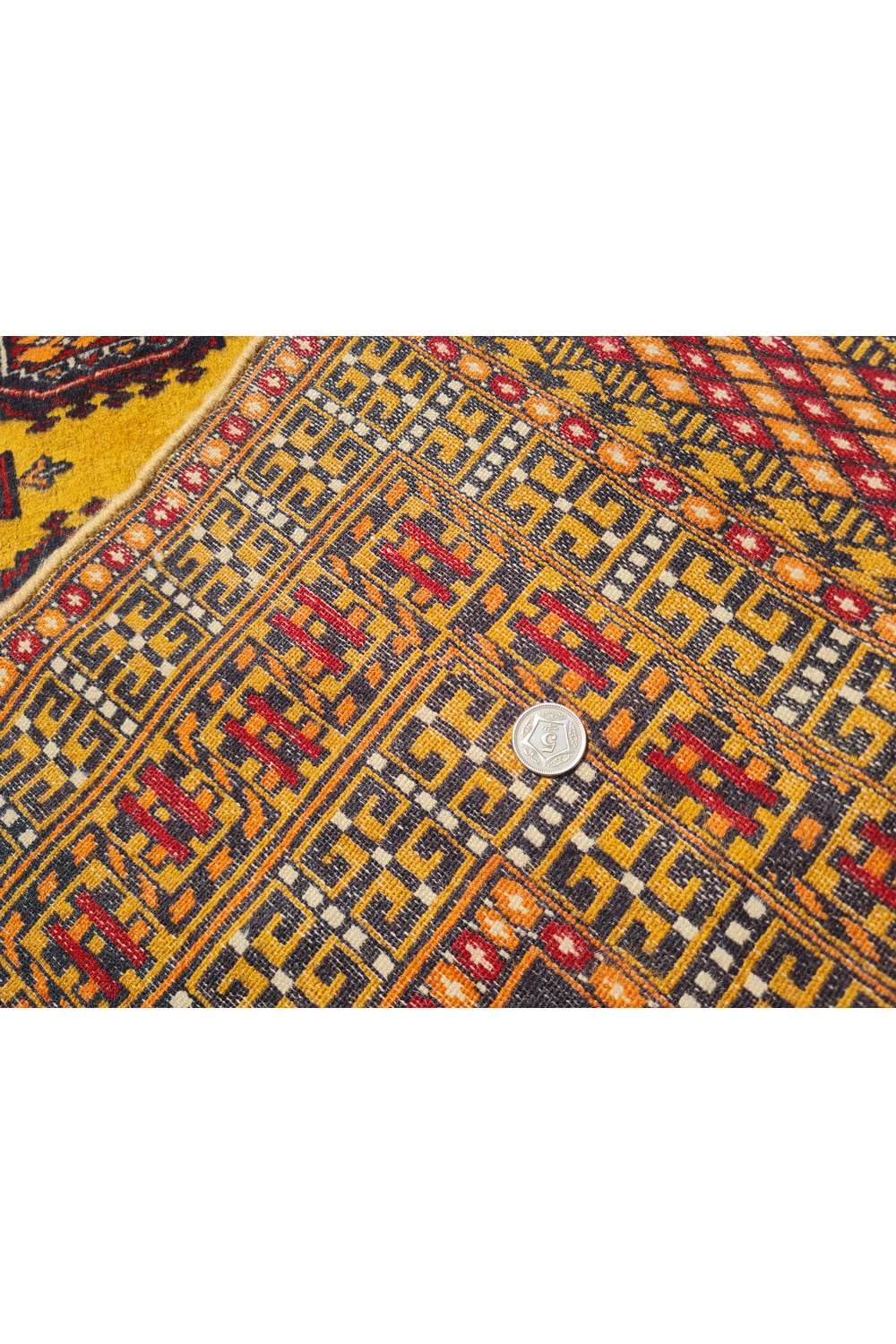Amazing Hand Knotted Vintage Pakistani Bokhara Jhaldar Wool Area Rug 5.11 x 3.10 Ft