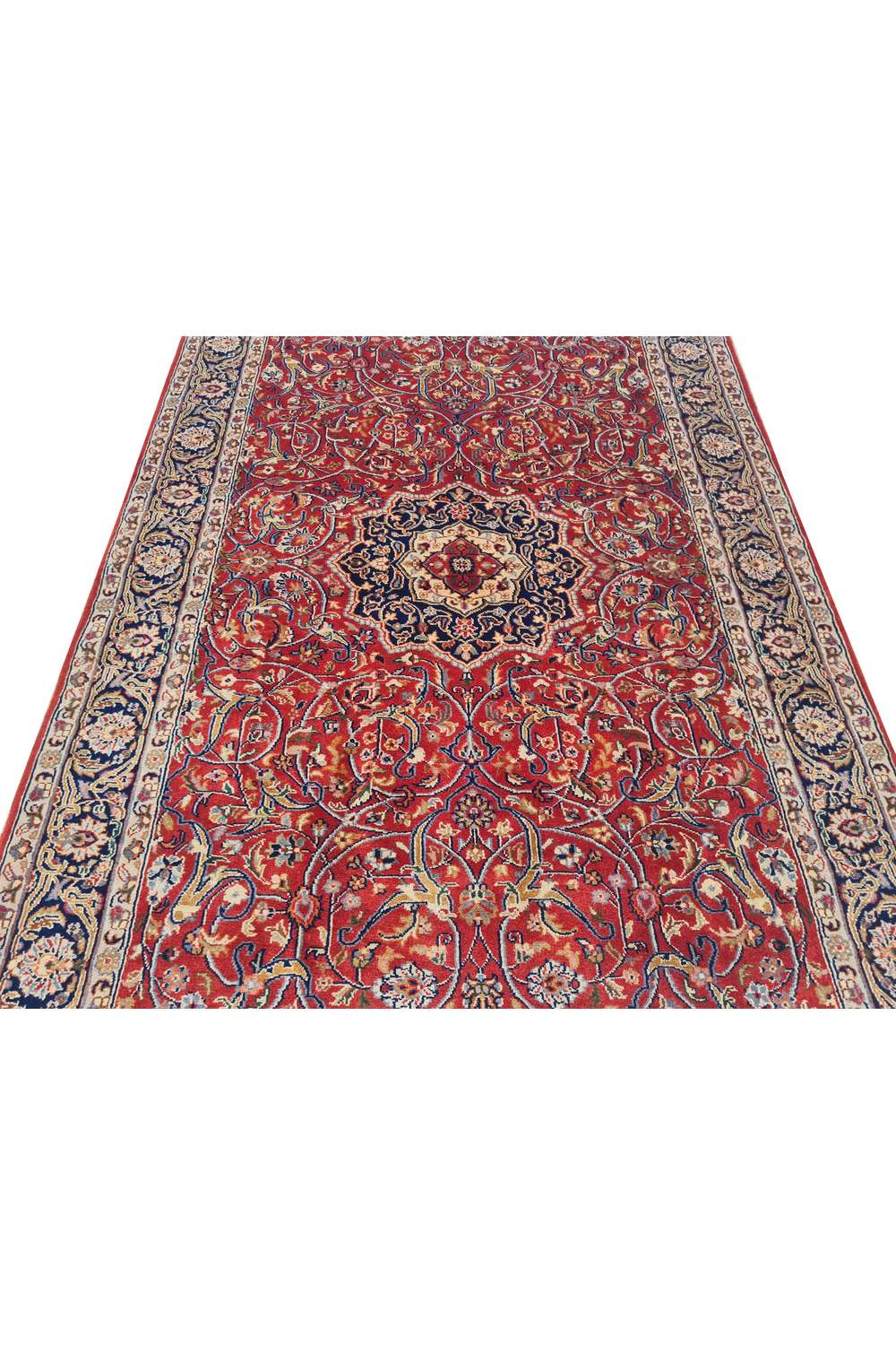 Amazing Hand Knotted Vintage Isfhaan Wool Area Rug 6 x 4 Ft
