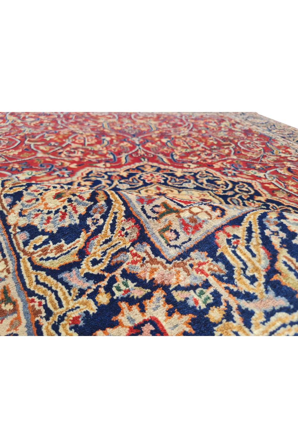 Amazing Hand Knotted Vintage Isfhaan Wool Area Rug 6 x 4 Ft