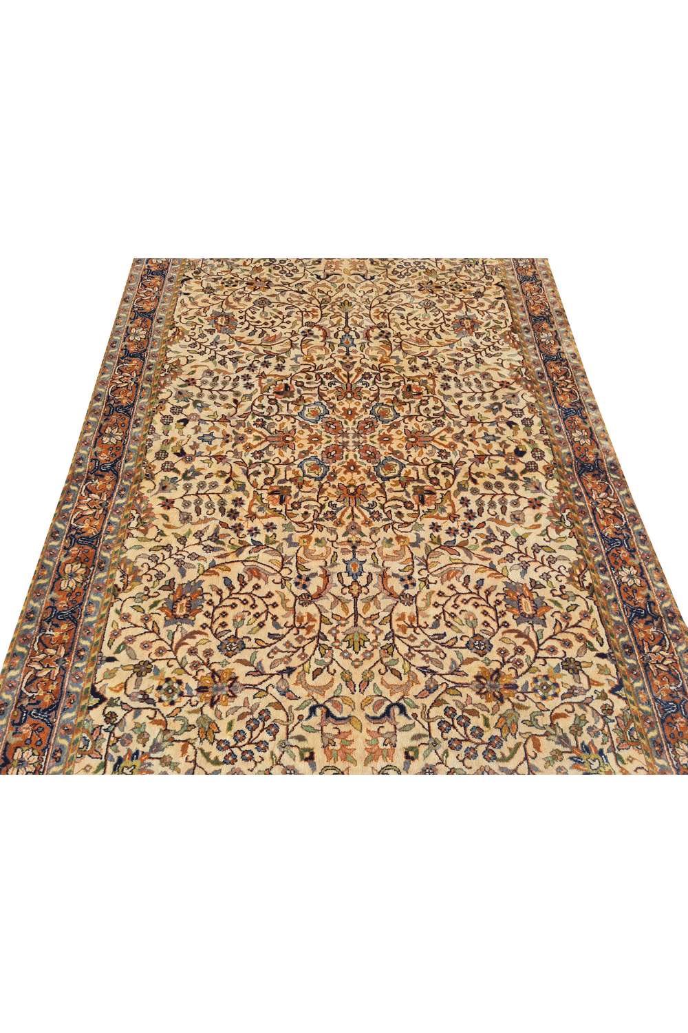 Amazing Hand Knotted Vintage Tabriz Wool Area Rug 6.6 x 4.4 Ft