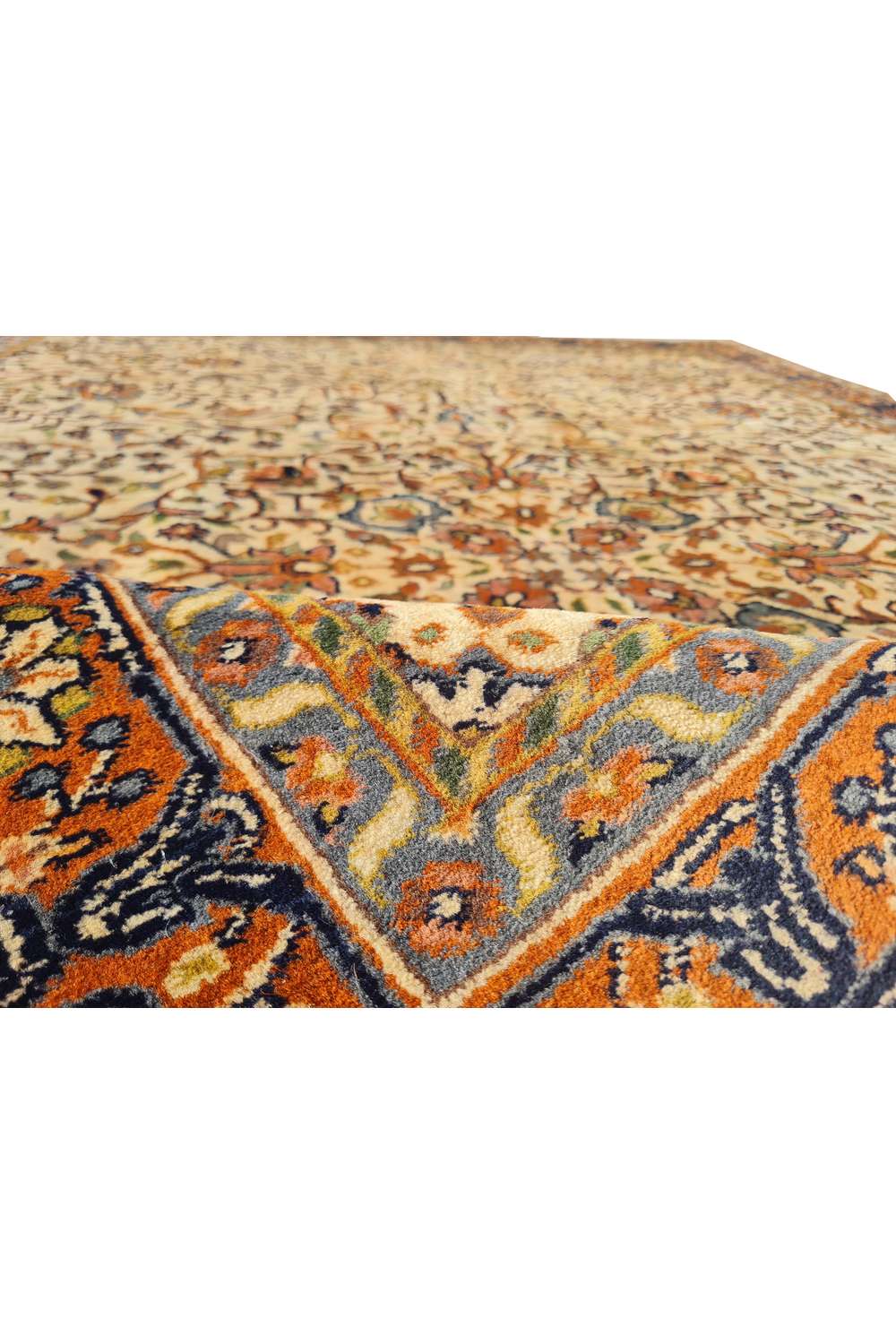 Amazing Hand Knotted Vintage Tabriz Wool Area Rug 6.6 x 4.4 Ft