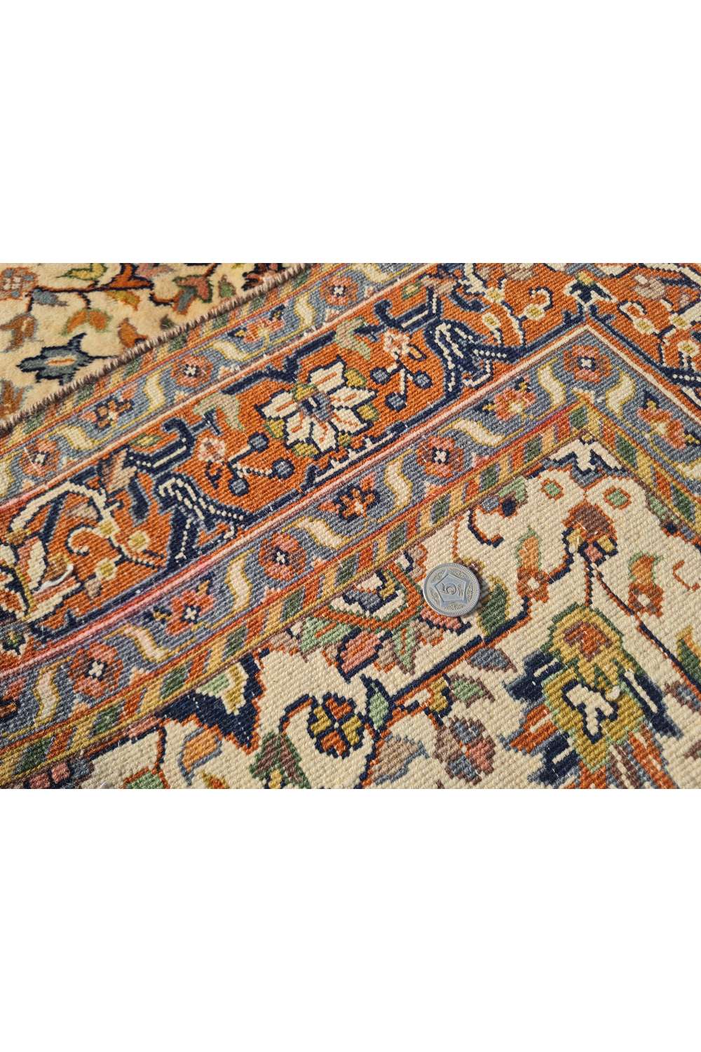 Amazing Hand Knotted Vintage Tabriz Wool Area Rug 6.6 x 4.4 Ft