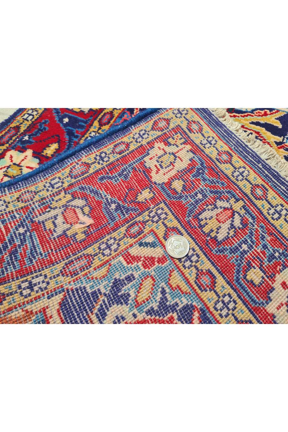 Amazing Hand Knotted Vintage Baghtiyaar Wool Area Runner Rug 12.9 x 2.7 Ft