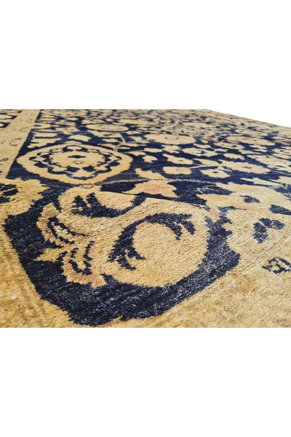 Amazing Hand Knotted Vintage Afghan Chobi Wool Area Rug 11.5 x 8.4 Ft