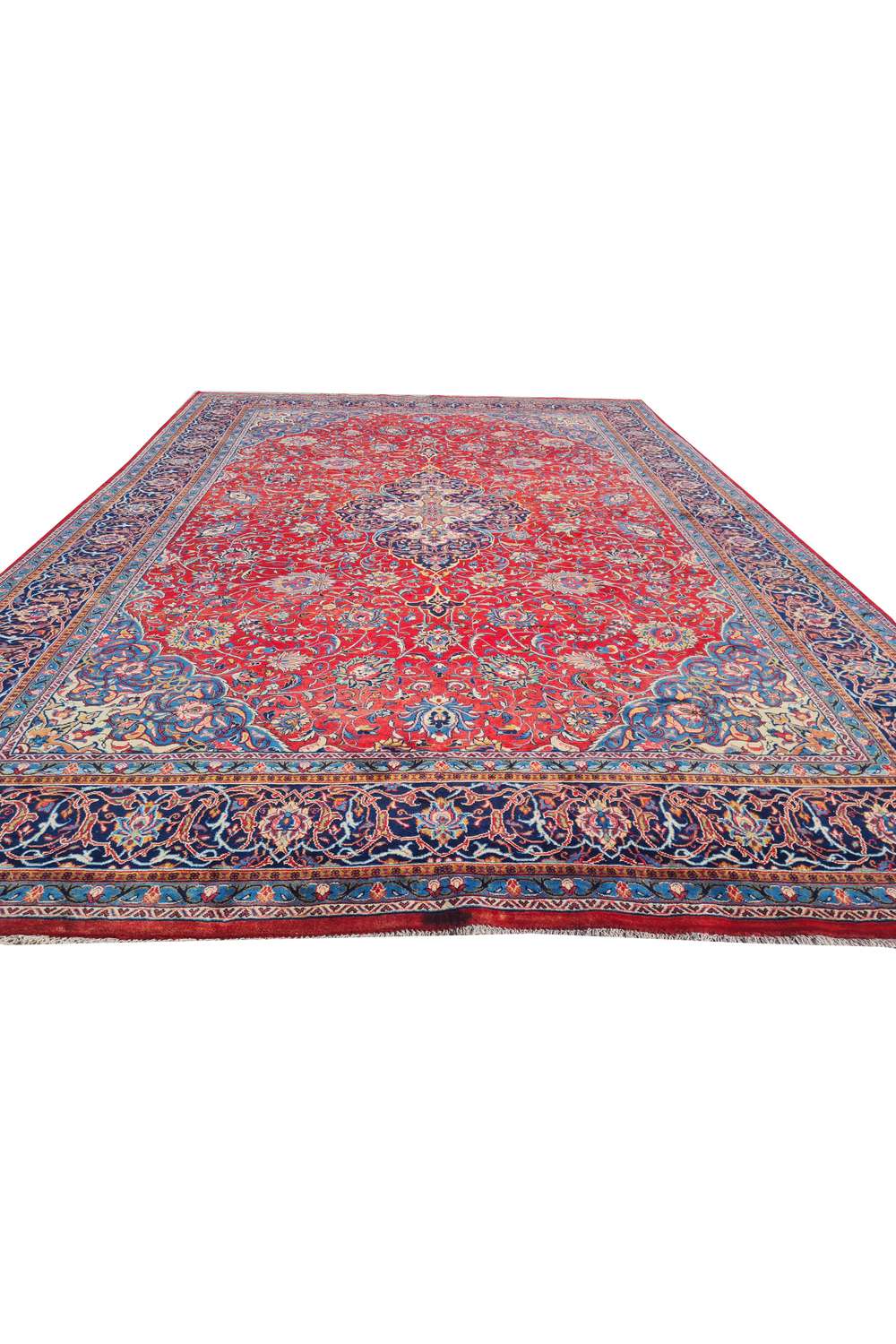 Amazing Hand Knotted Vintage Tribal Zingjan Wool Area Rug 14 x 10 Ft