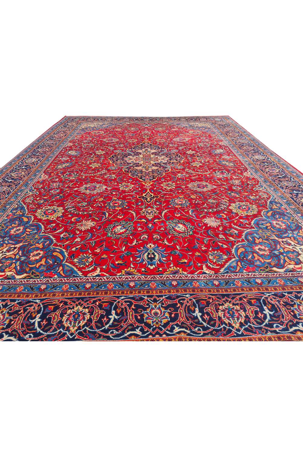Amazing Hand Knotted Vintage Tribal Zingjan Wool Area Rug 14 x 10 Ft