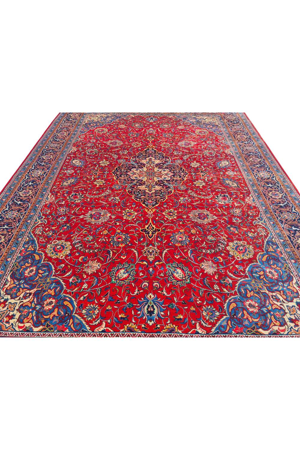 Amazing Hand Knotted Vintage Tribal Zingjan Wool Area Rug 14 x 10 Ft