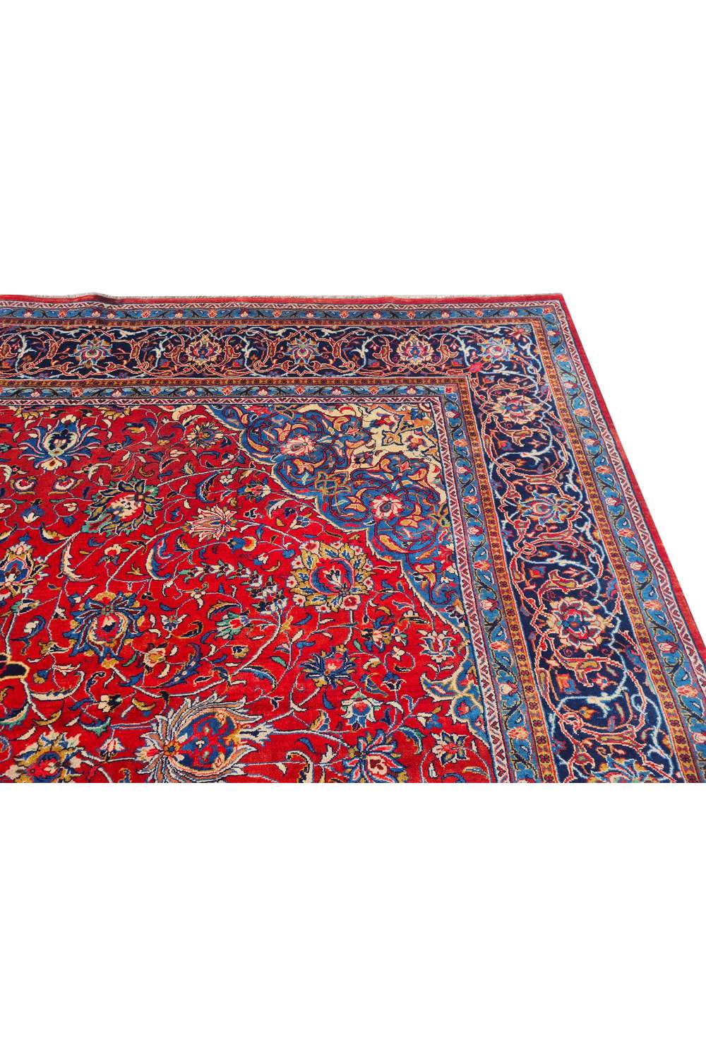 Amazing Hand Knotted Vintage Tribal Zingjan Wool Area Rug 14 x 10 Ft