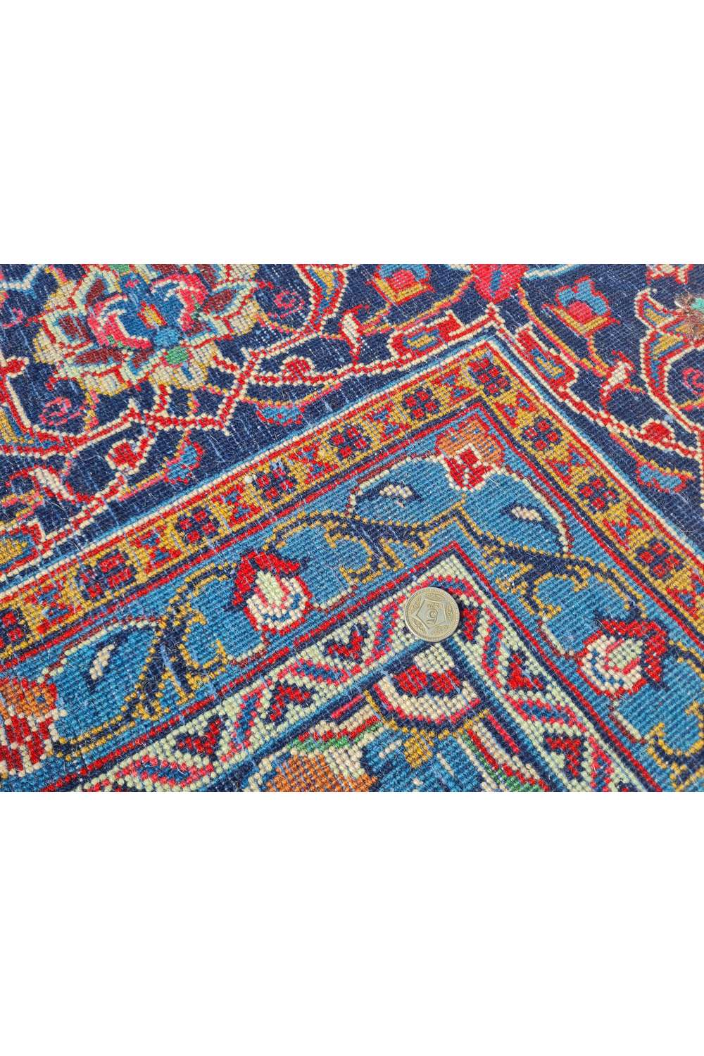 Amazing Hand Knotted Vintage Tribal Zingjan Wool Area Rug 14 x 10 Ft