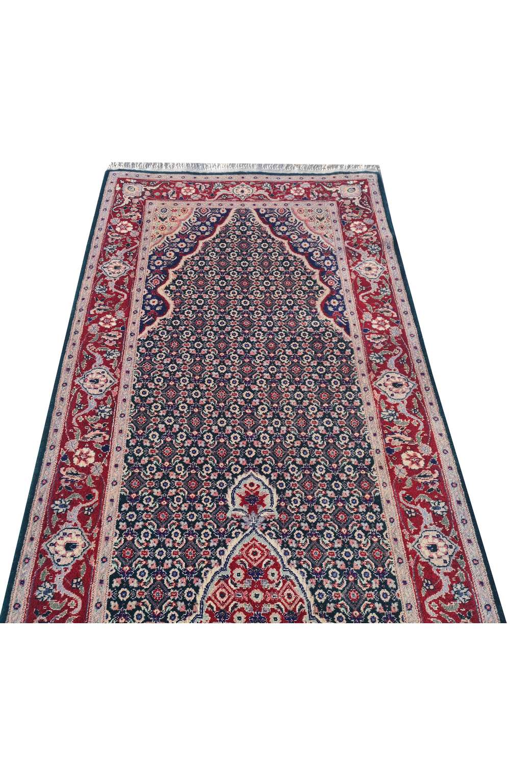 Amazing Hand Knotted Vintage Sino Mahi Tabriz Wool Area Runner Rug 8.0 x 2.3 Ft
