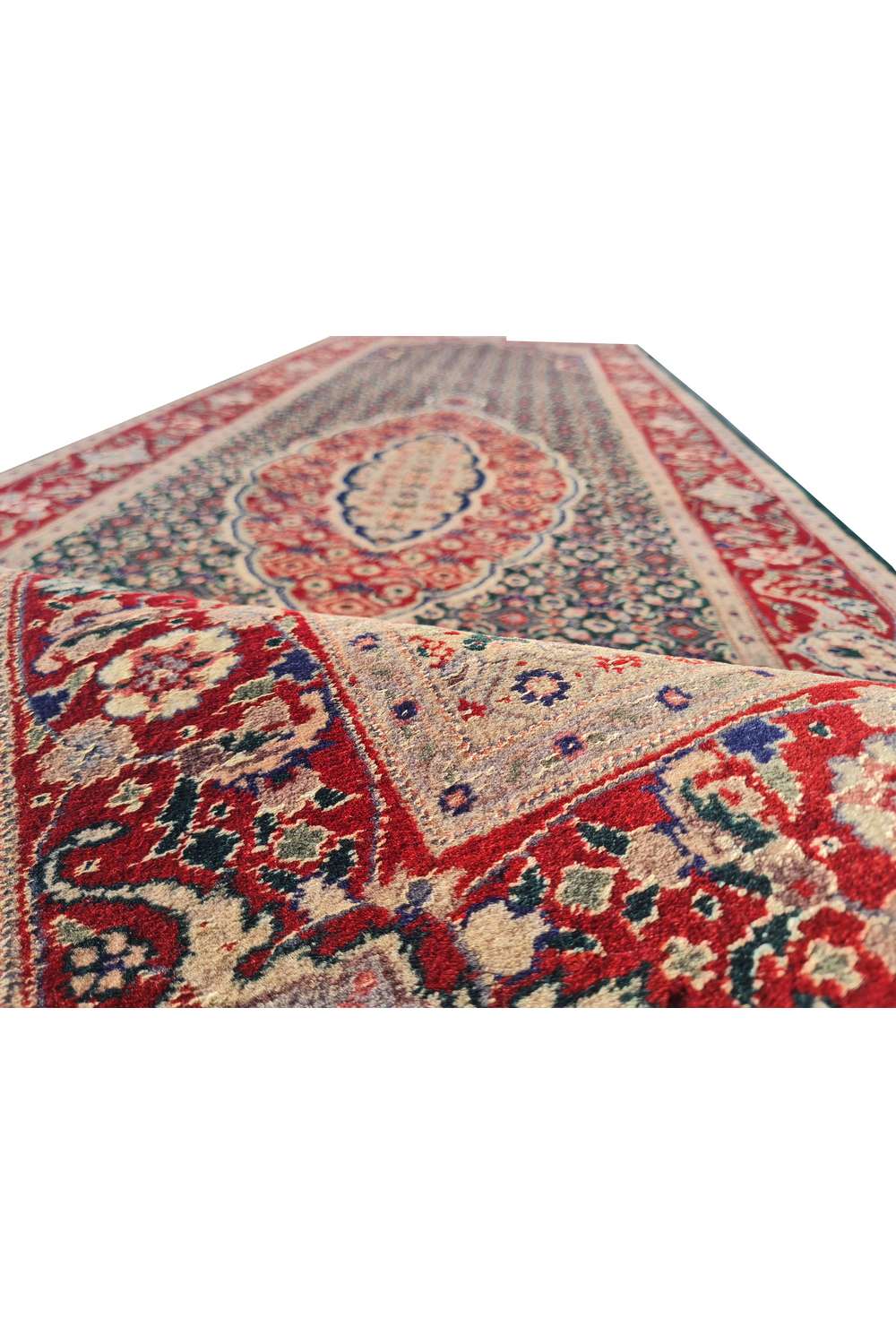 Amazing Hand Knotted Vintage Sino Mahi Tabriz Wool Area Runner Rug 8.0 x 2.3 Ft