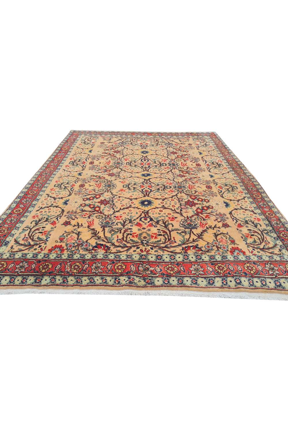 Amazing Hand Knotted Vintage Double knot Wool Area Rug 6.2 x 4.11 Ft