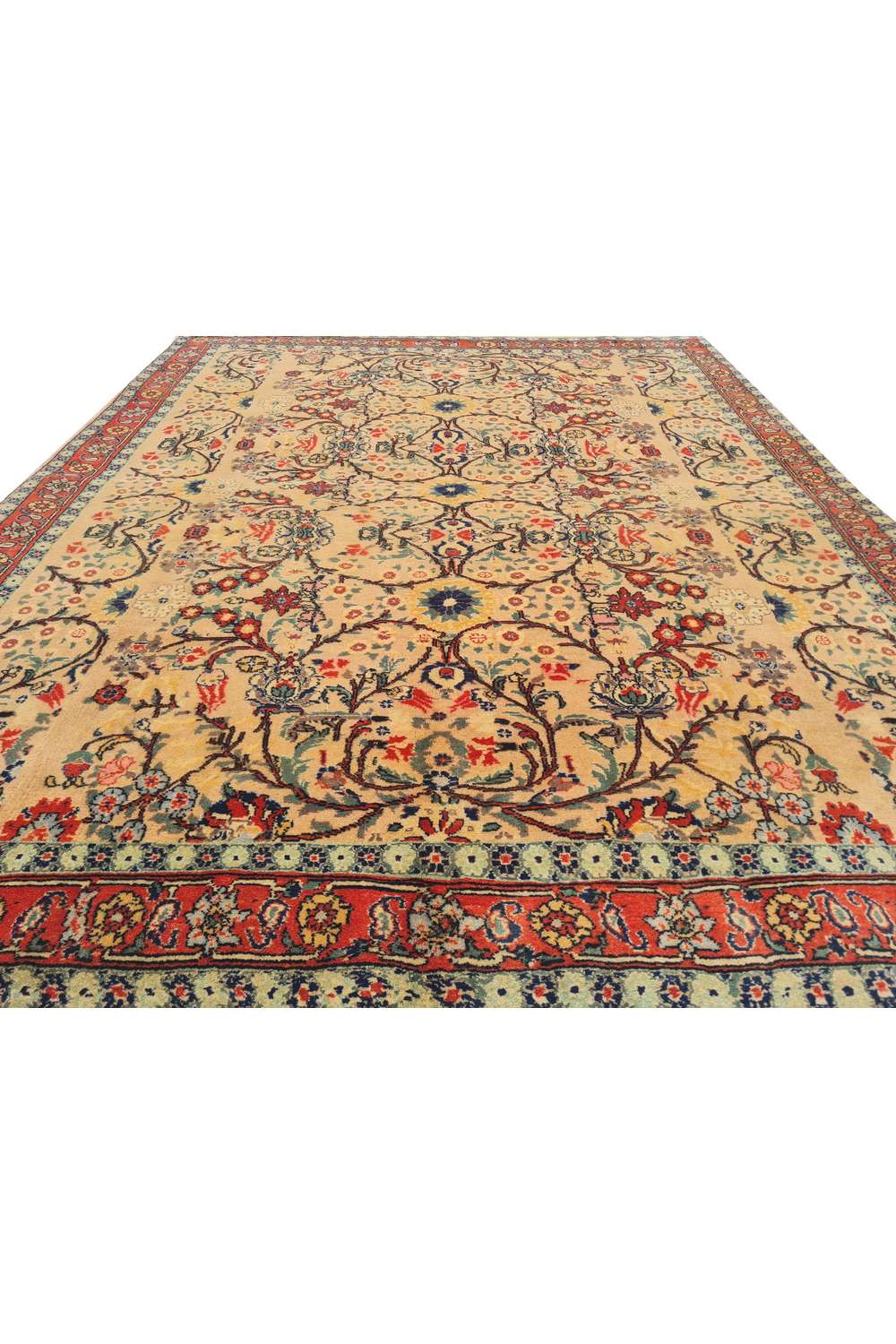 Amazing Hand Knotted Vintage Double knot Wool Area Rug 6.2 x 4.11 Ft