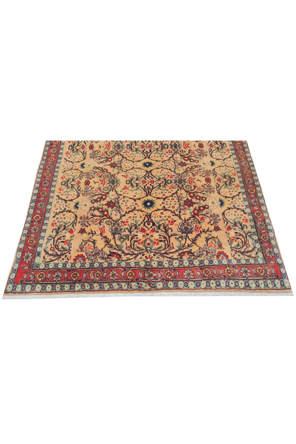 Amazing Hand Knotted Vintage Double knot Wool Area Rug 6.2 x 4.11 Ft
