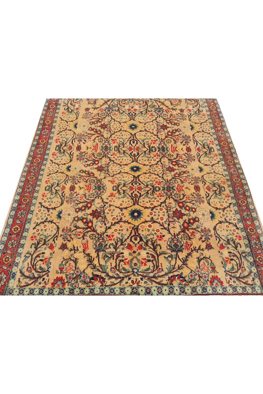 Amazing Hand Knotted Vintage Double knot Wool Area Rug 6.2 x 4.11 Ft
