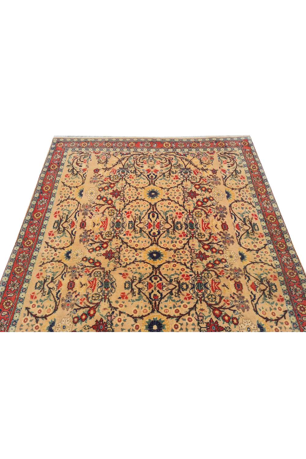 Amazing Hand Knotted Vintage Double knot Wool Area Rug 6.2 x 4.11 Ft