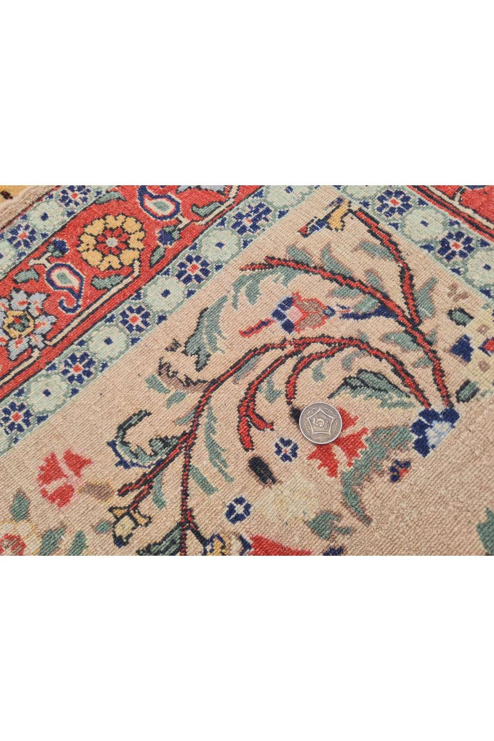 Amazing Hand Knotted Vintage Double knot Wool Area Rug 6.2 x 4.11 Ft