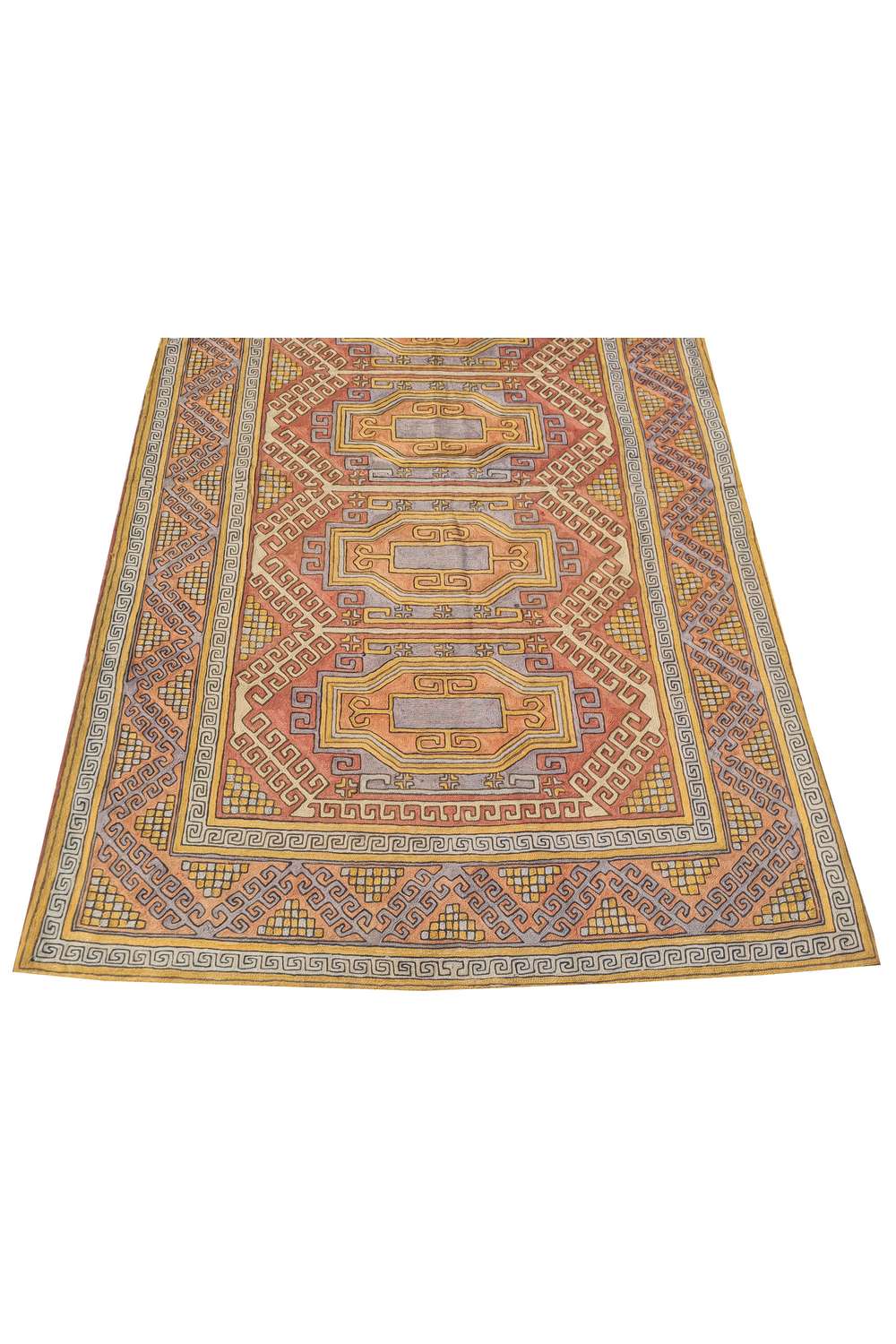 Hand Embroidered Needlework Vintage Kashmiri Textile Wall Hanging 5.10 x 3.9 Ft
