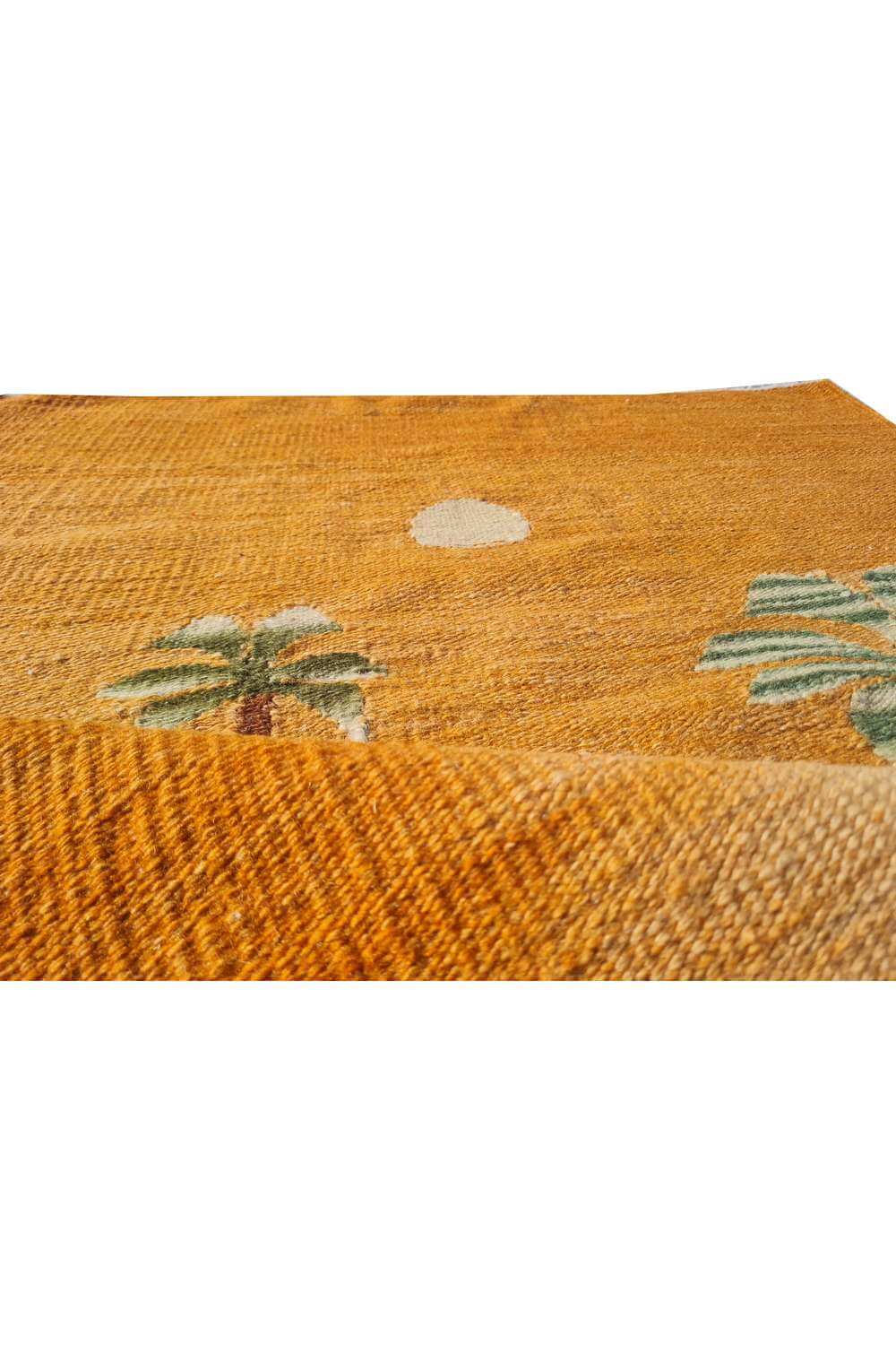 Hand Knotted Vintage Flat Weave Bulgaria Pictorial Kilim Kilim Wool Area Rug 3.5 x 2.4 Ft