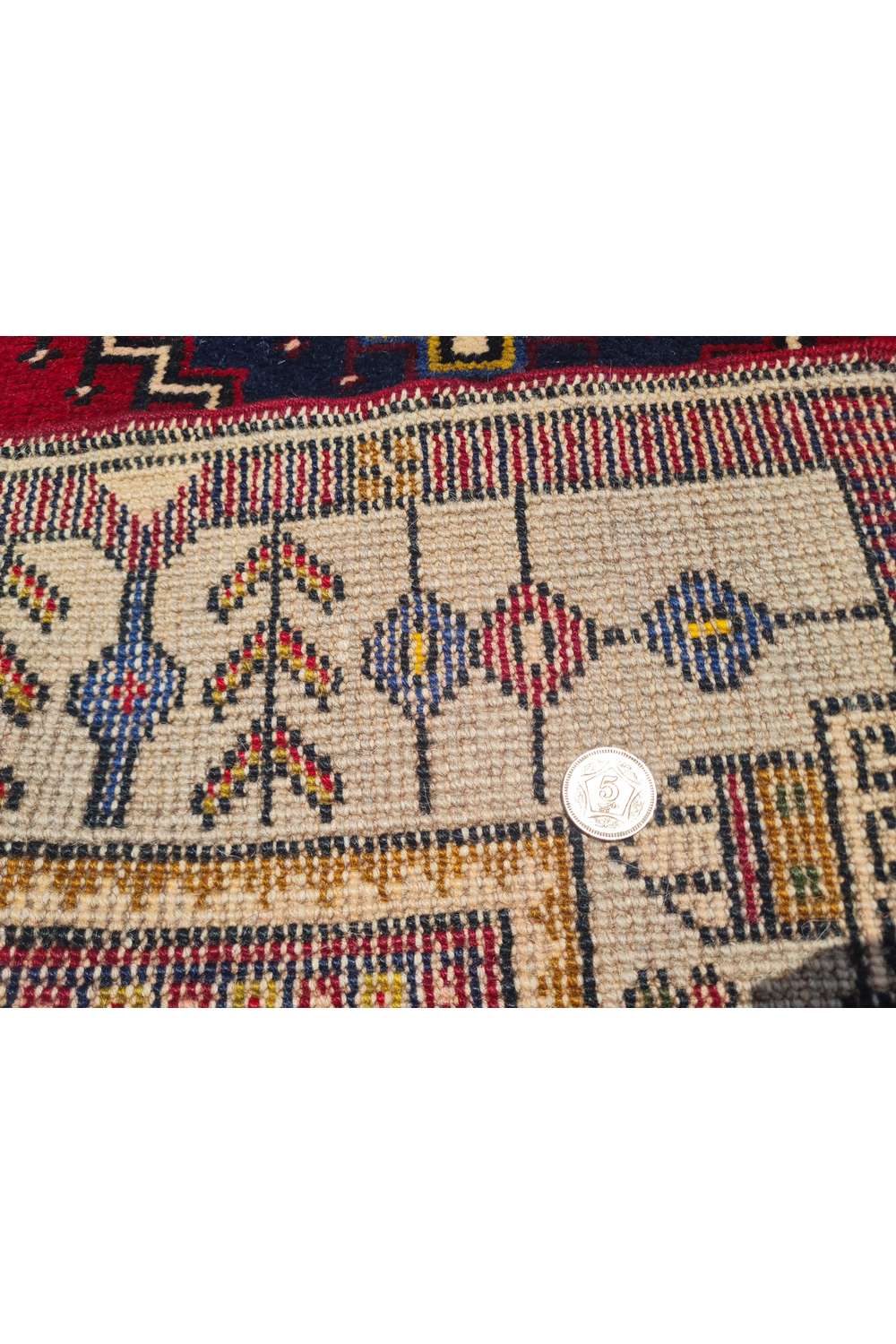 Amazing Hand Knotted Vintage Turkish Wool Area Runner Rug 11 x 3 Ft