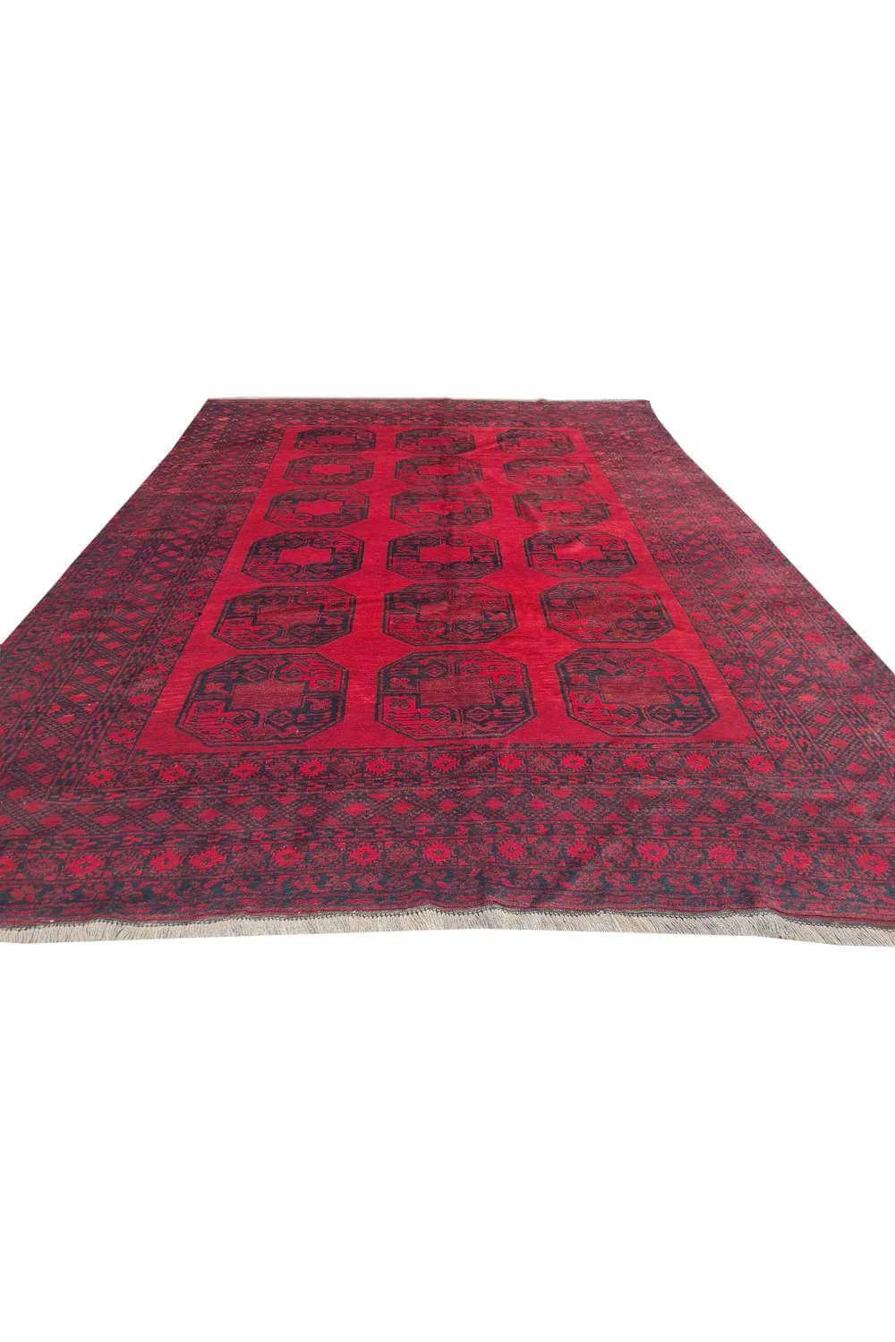 Amazing Hand Knotted Antique Turkmen Felpah Wool Area Rug 10.11 x 8.3 Ft