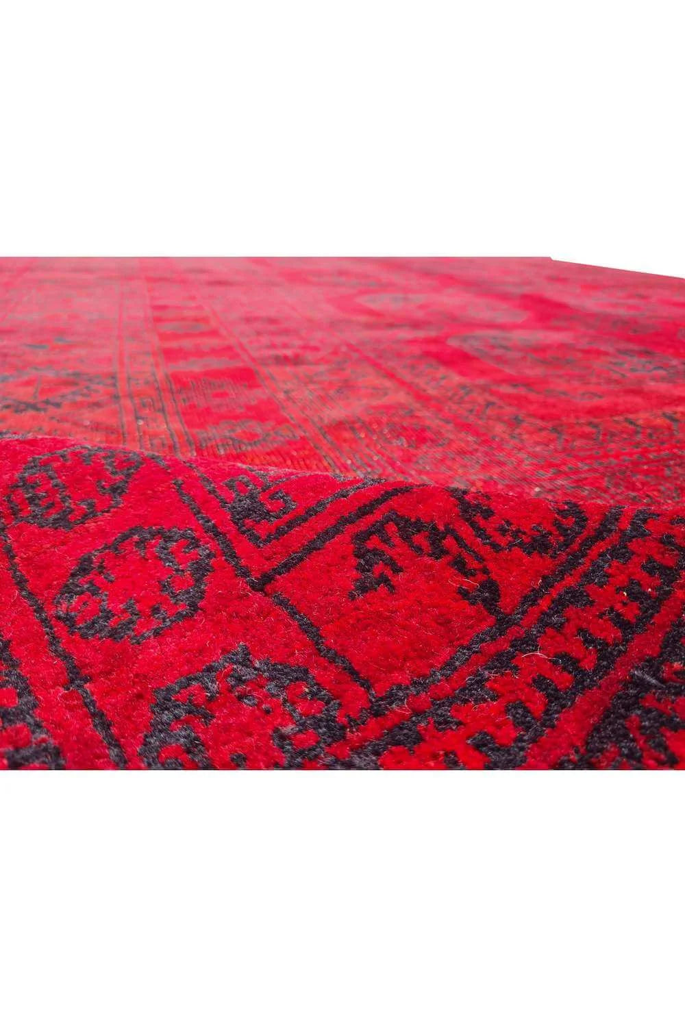 Amazing Hand Knotted Antique Afghan Turkmen Felpah Wool Area Rug 10.5 x 8.0 Ft