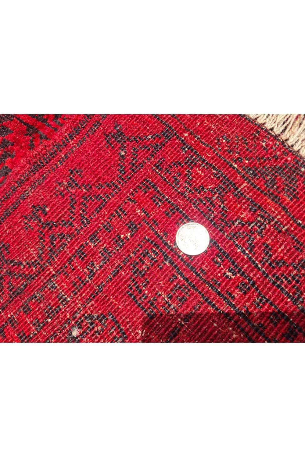 Amazing Hand Knotted Antique Afghan Turkmen Felpah Wool Area Rug 10.5 x 8.0 Ft