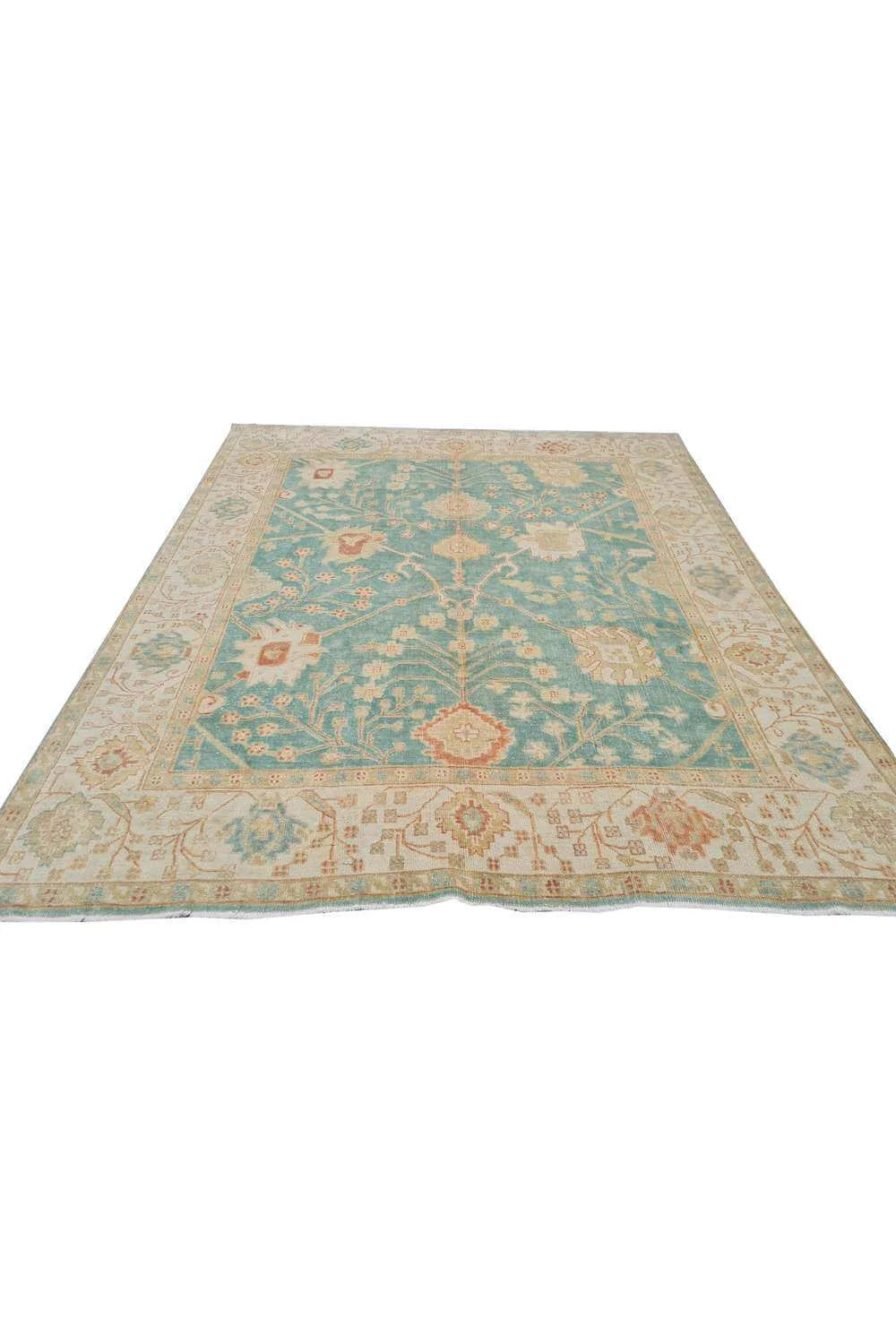 Amazing Hand Knotted Vintage Afghan Chobi Wool Area Rug 9.6 x 8.1 Ft